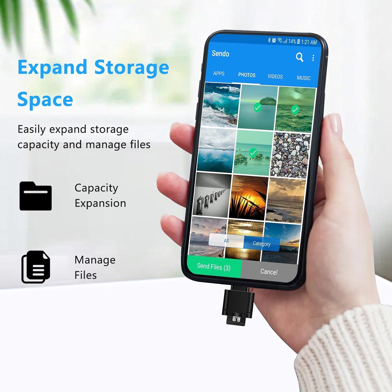 Lector de Tarjeta TF Seminer Tipo C a USB para Micro SD