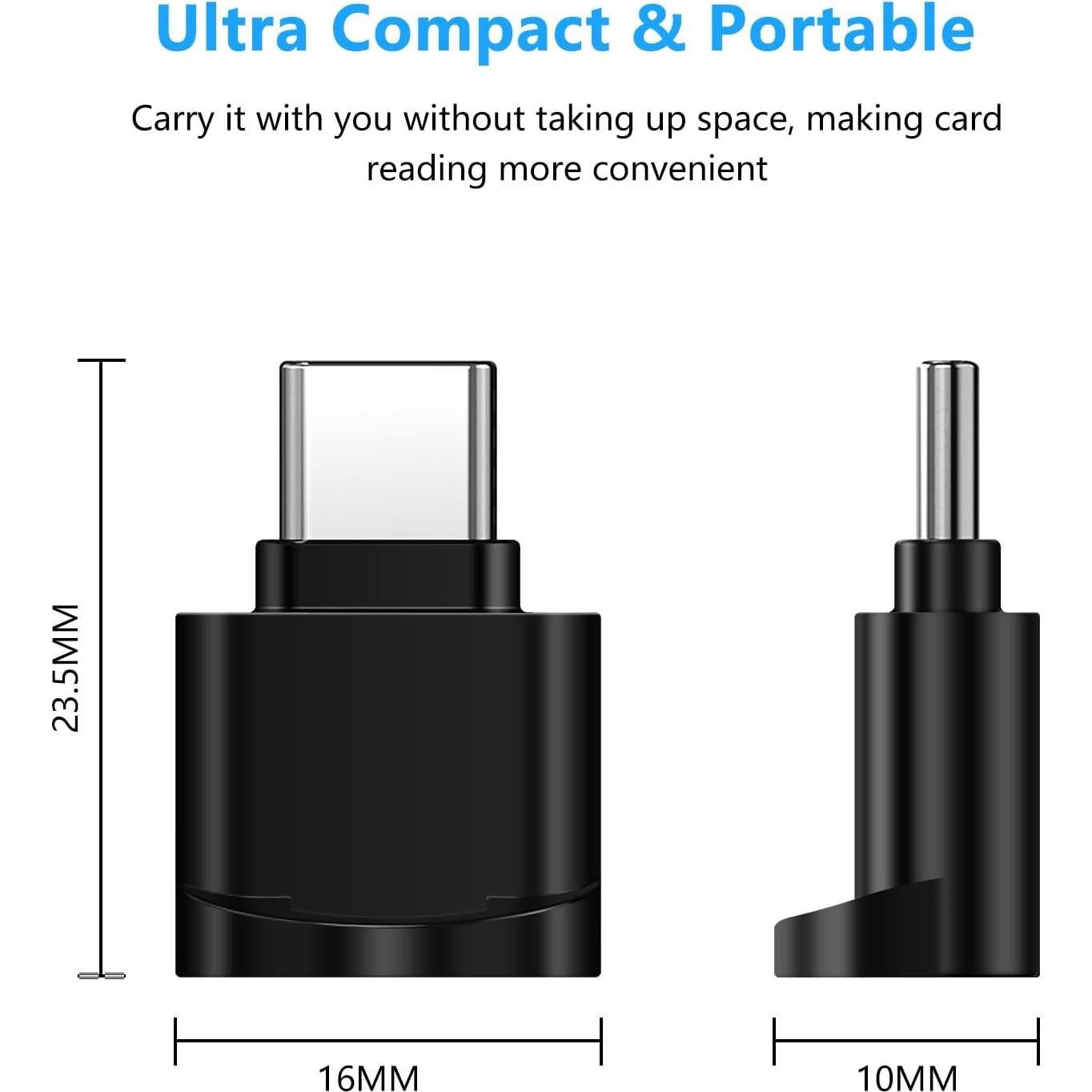 Lector de Tarjeta TF Seminer Tipo C a USB para Micro SD
