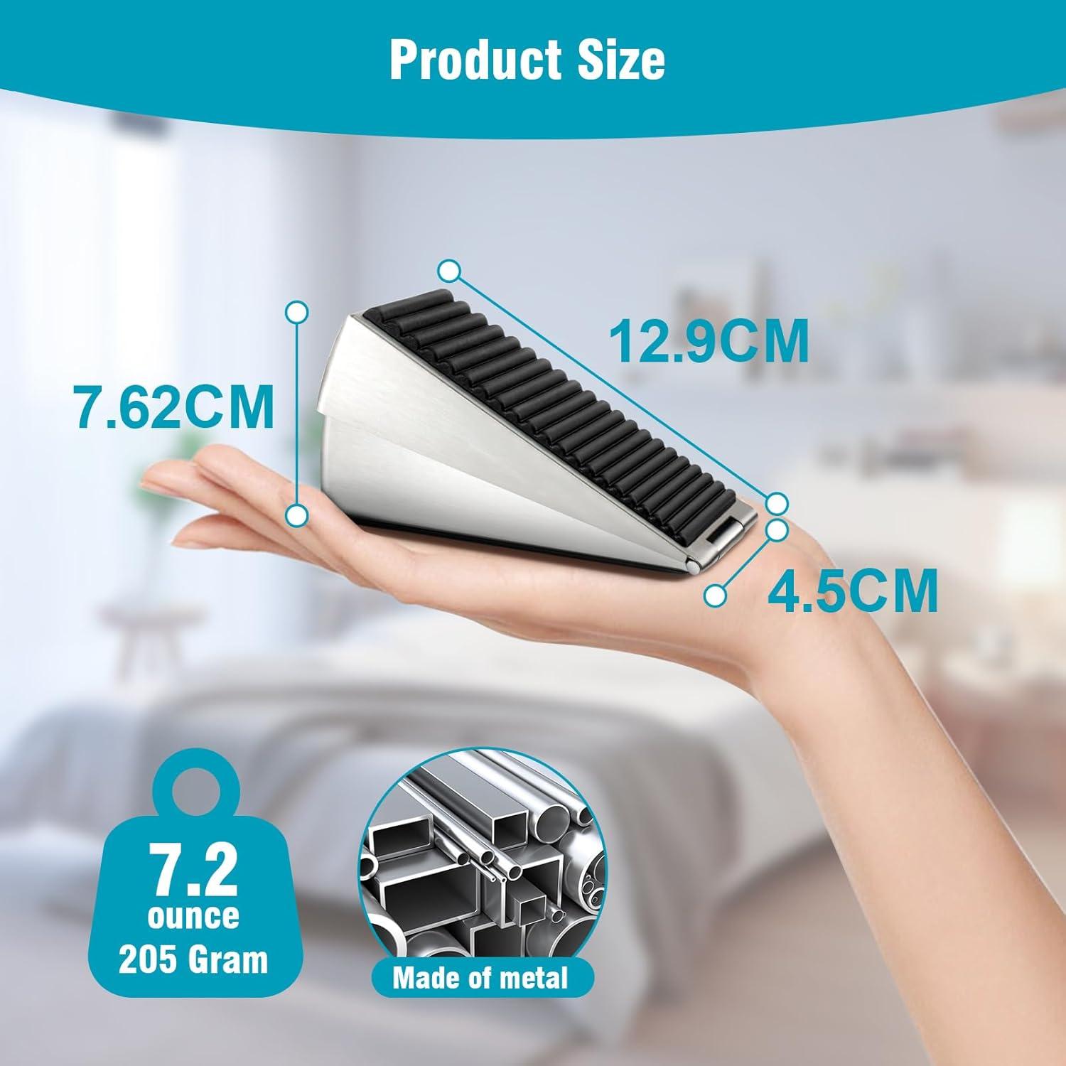 Cuña de Puerta Ajustable Flora Guard Acero Inoxidable 76mm