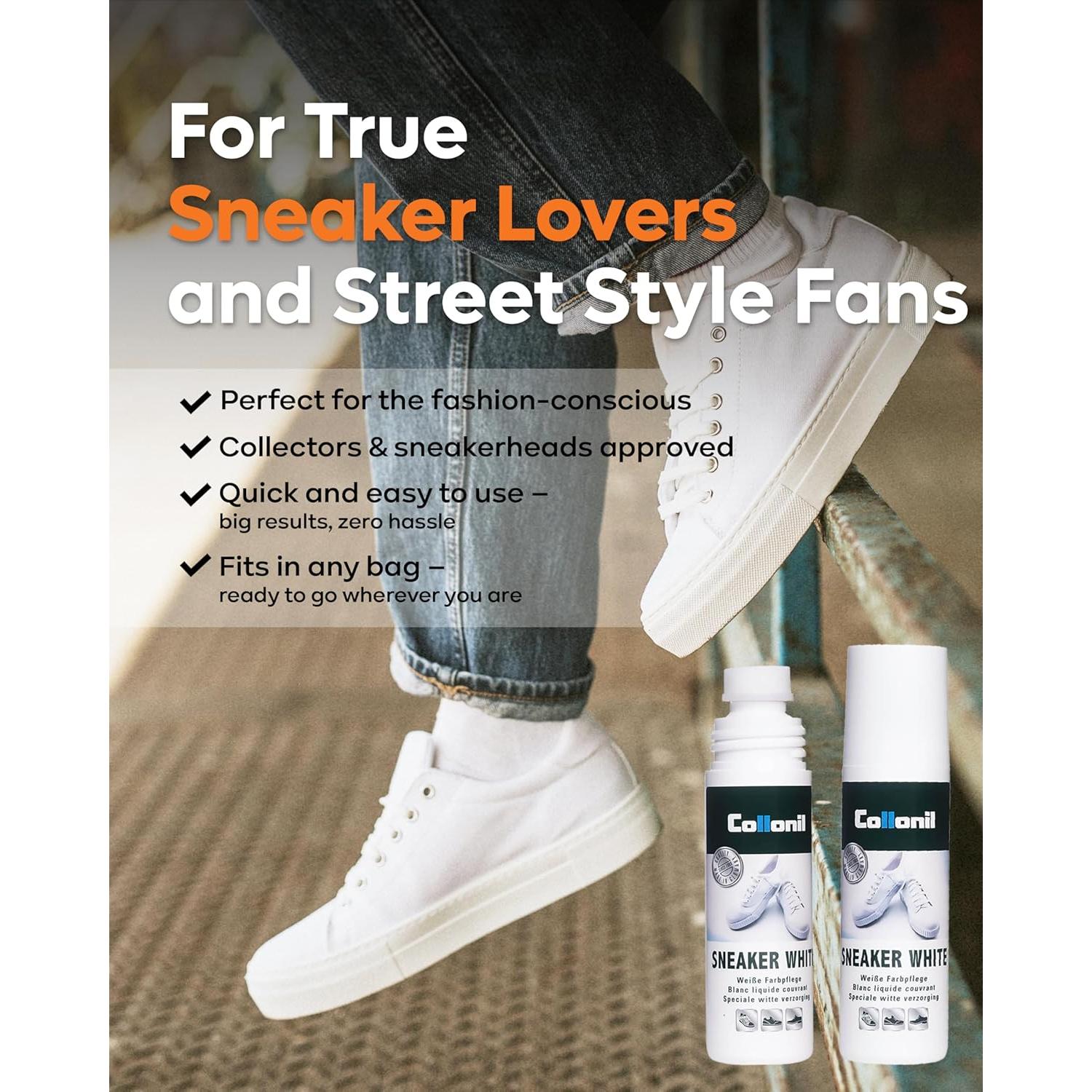 Limpiador de Zapatillas Blancas Collonil 2 x 100 ml - Cuidado y Brillo