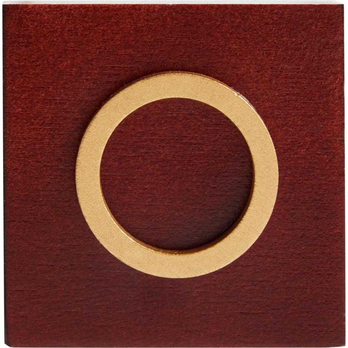 Juego de Tres en Raya de Madera Juvale 24 cm Decorativo