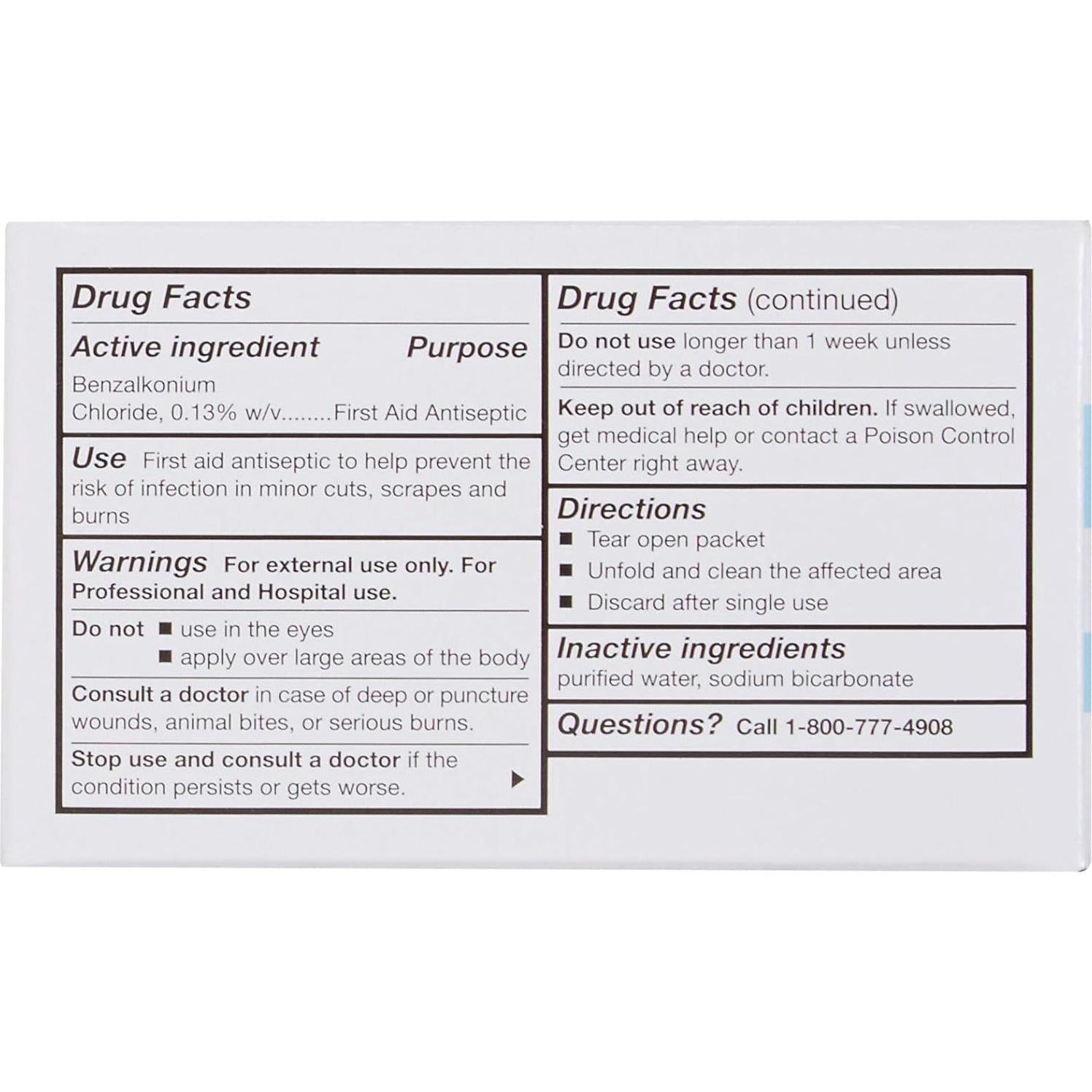 Toallitas Antiséticas McKesson 100 Unidades 12.7x17.8 cm