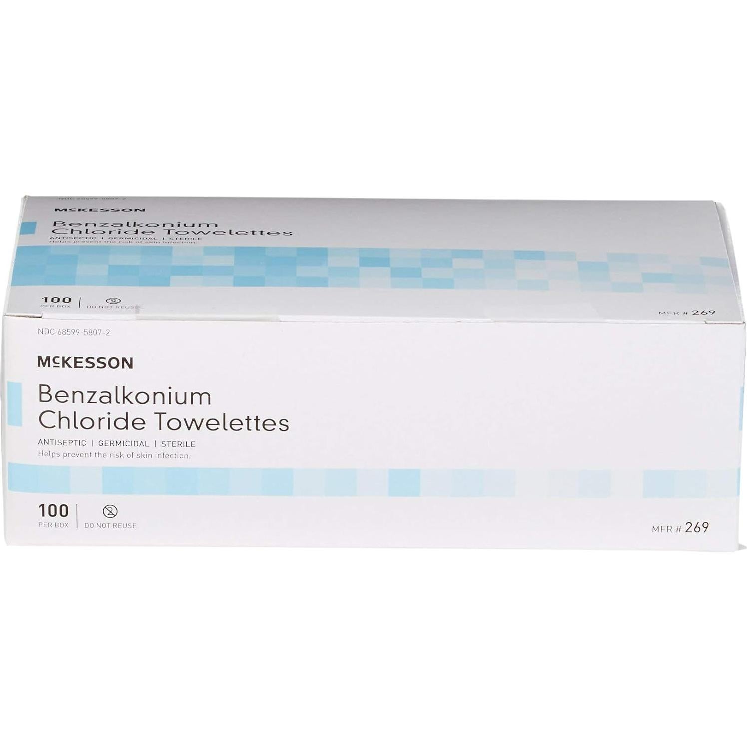 Toallitas Antiséticas McKesson 100 Unidades 12.7x17.8 cm