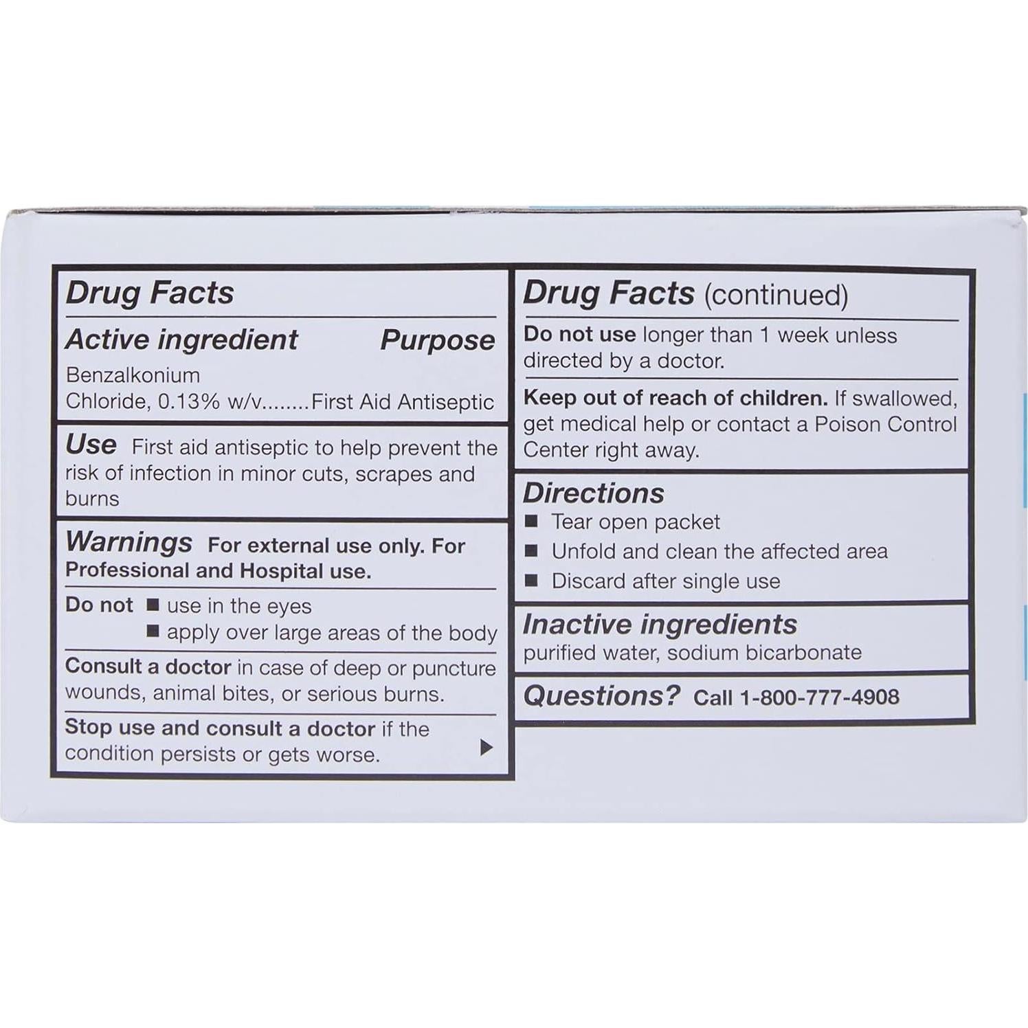 Toallitas Antiséticas McKesson 100 Unidades 12.7x17.8 cm
