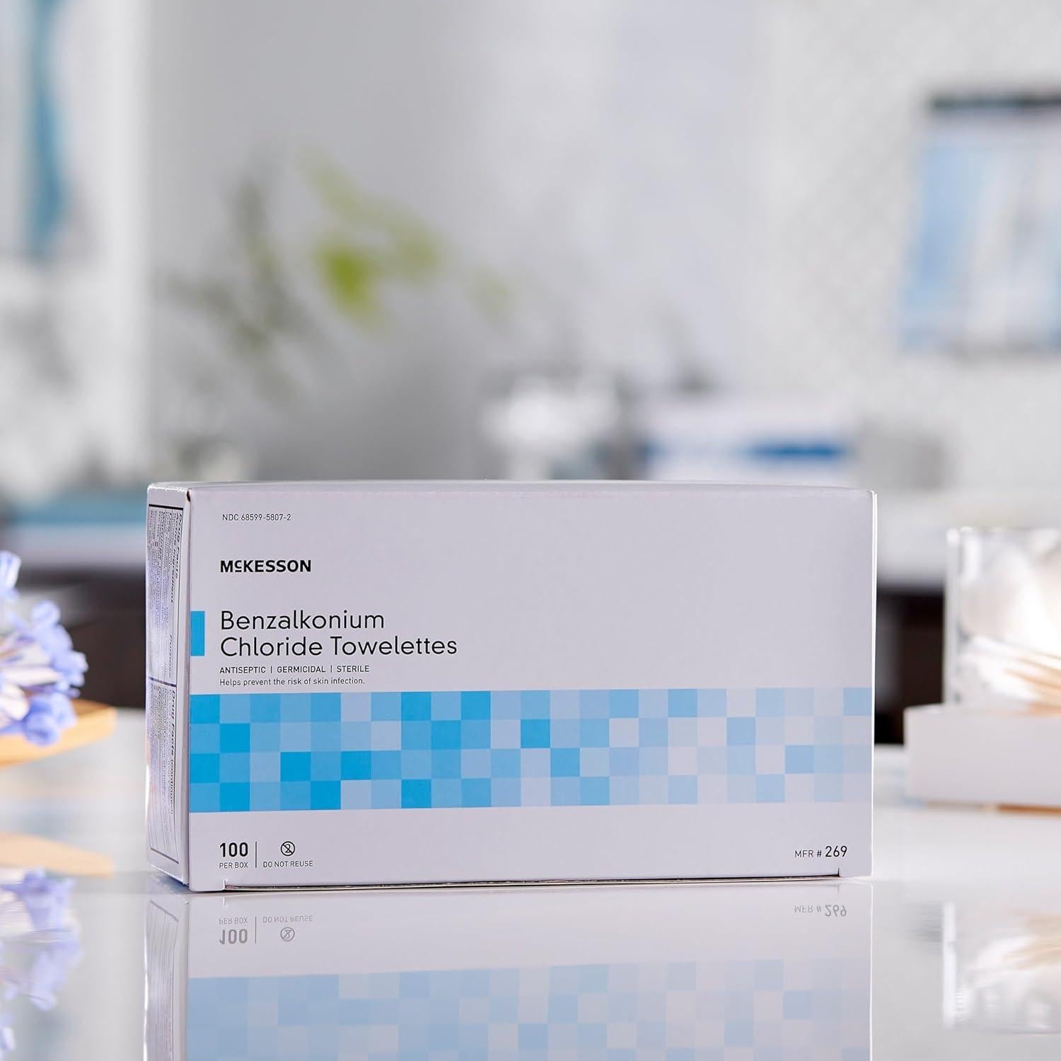 Toallitas Antiséticas McKesson 100 Unidades 12.7x17.8 cm