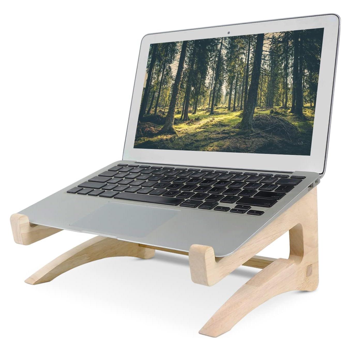 Soporte para Laptop UI U & I de Madera, 11-15.6" Ergonomico