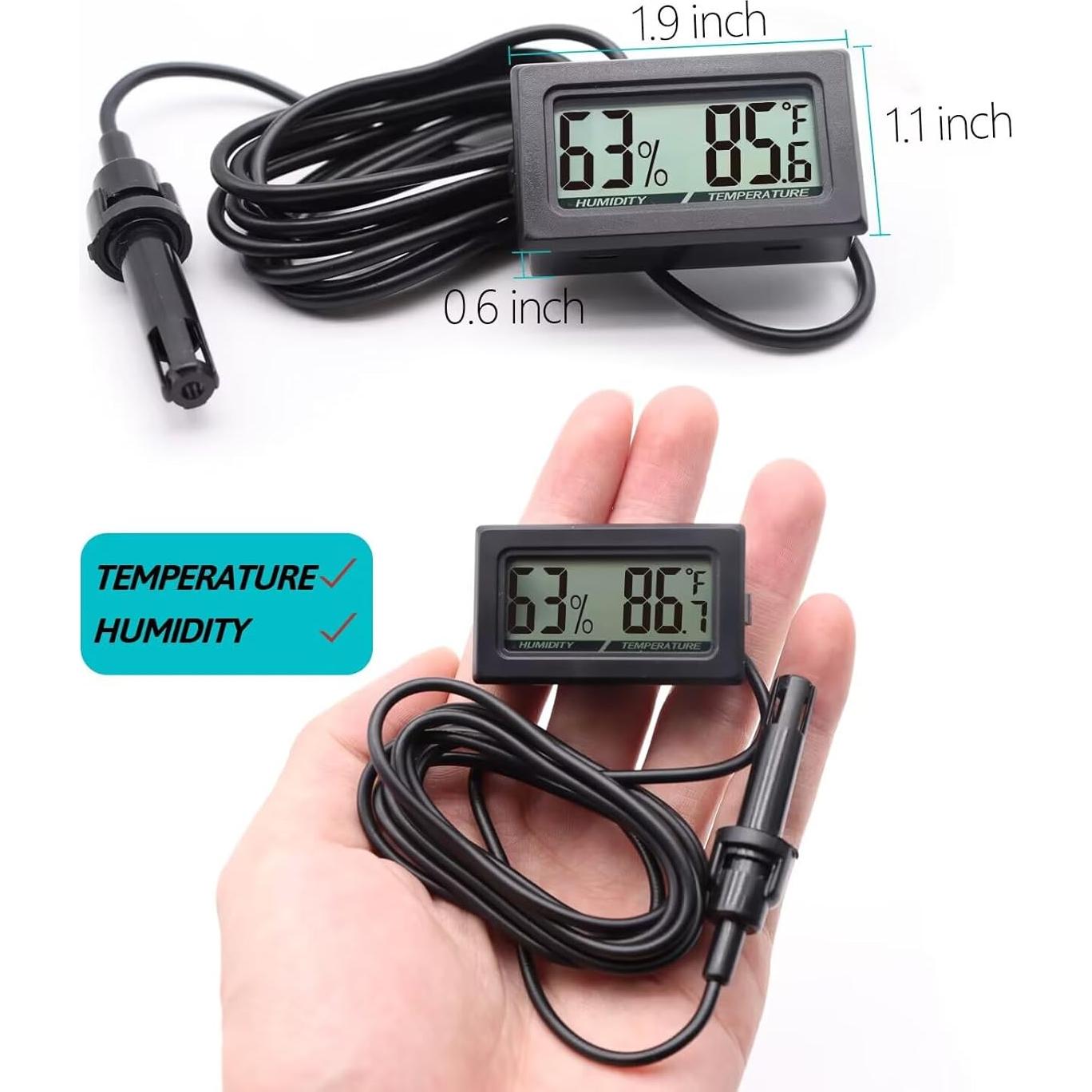 Termómetro Digital y Higrómetro Poly para Reptiles - Mini 2 en 1