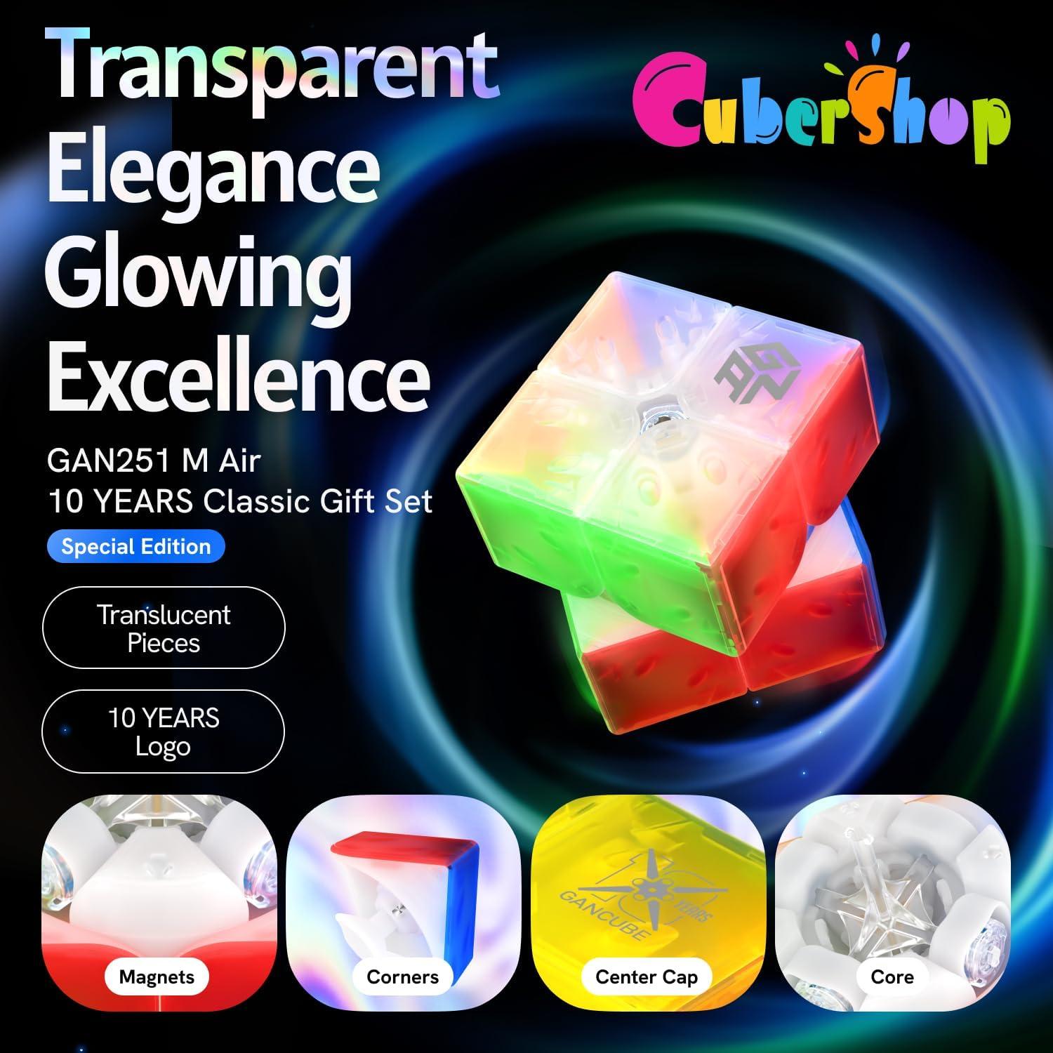 Cubo Magnético 2x2 GAN 251 M Air UV 10° Aniversario