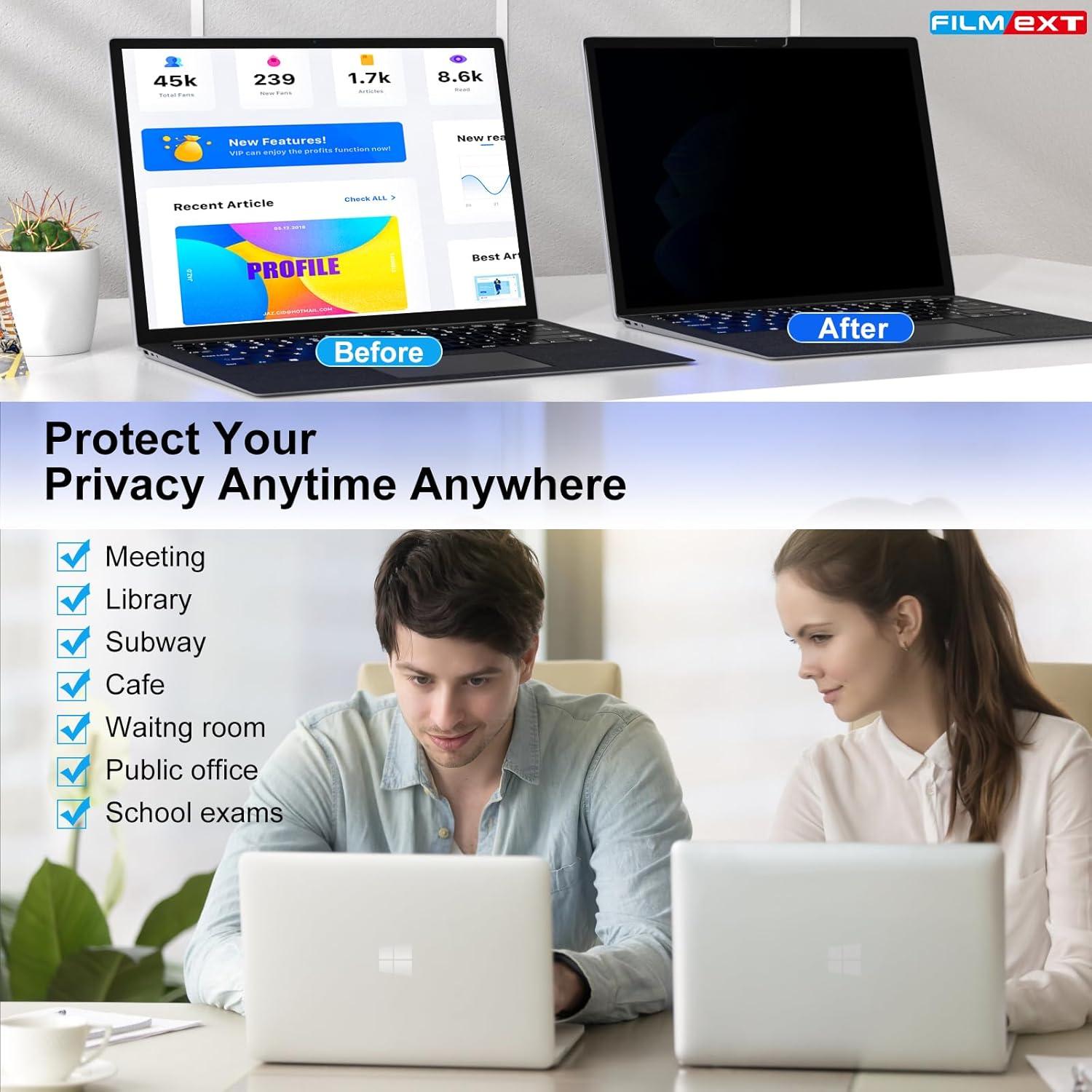 FILMEXT Pantalla Privada para Surface Laptop 7 15" Anti-Reflejo