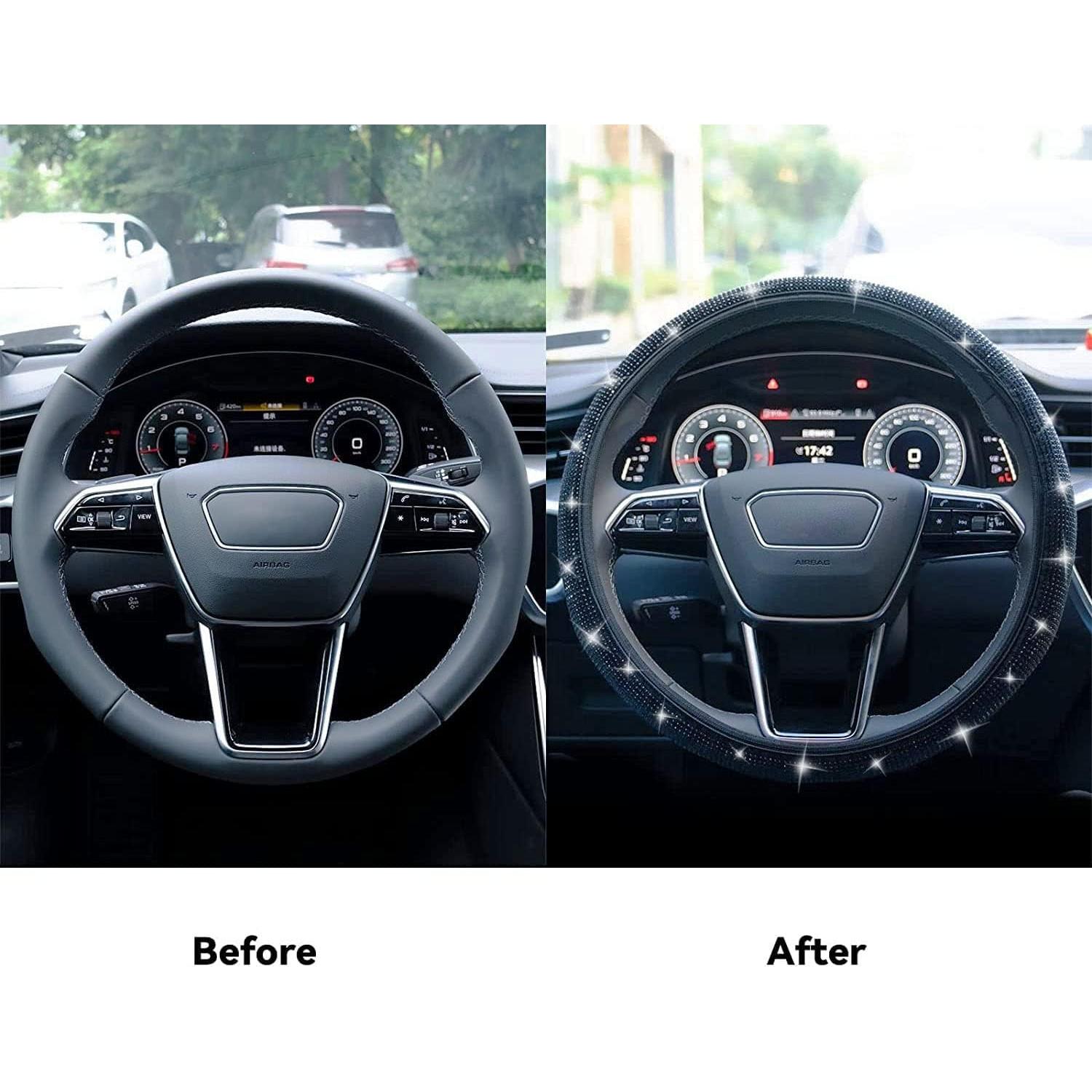 Cubierta de Volante Brillante Limsas 36-38 cm Negro