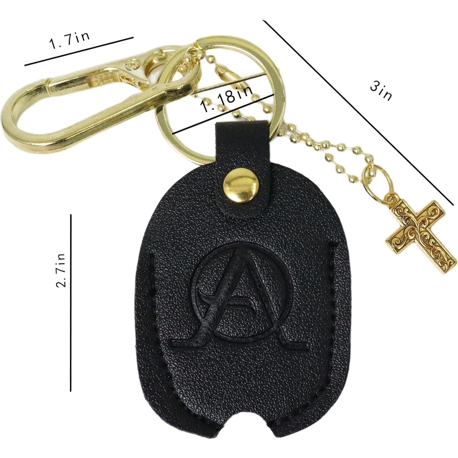 Funda de Llave de Coche Universal de Cuero Premium con Gancho