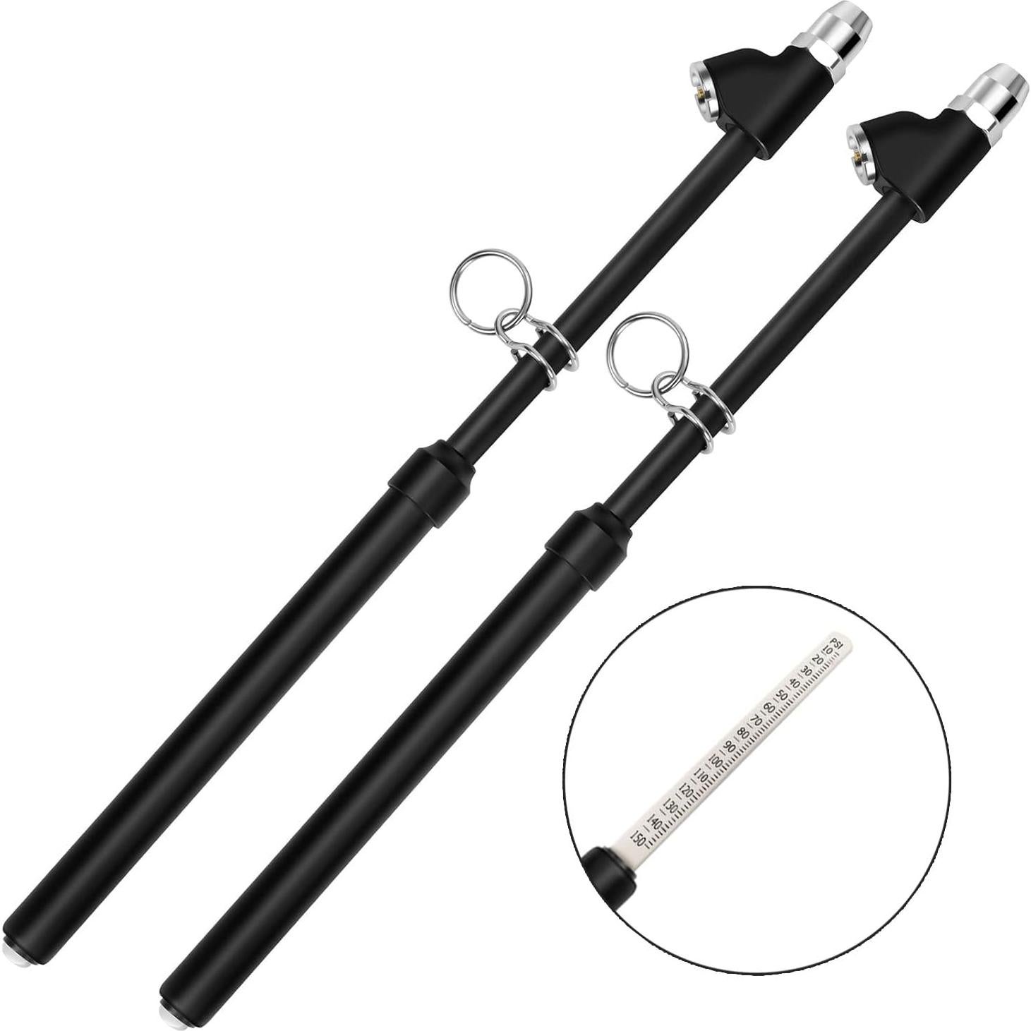 Manómetro de Presión de Neumáticos Z-oneMart Doble Cabeza 10-150 PSI