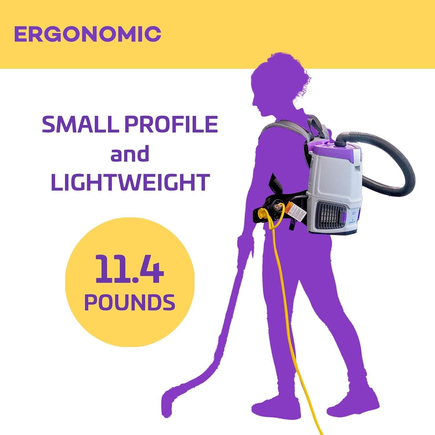 Aspiradora de Mochila ProTeam 3L con Kit de Herramientas 2 Piezas