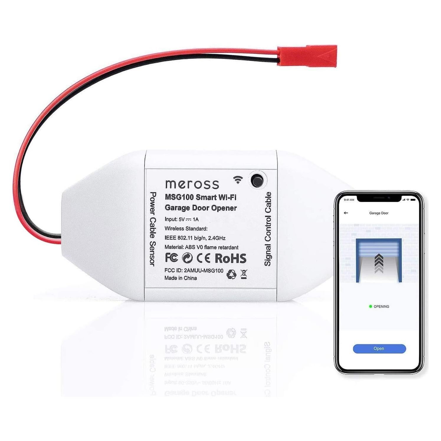 Control Remoto de Puerta de Garaje WiFi Meross MSG100