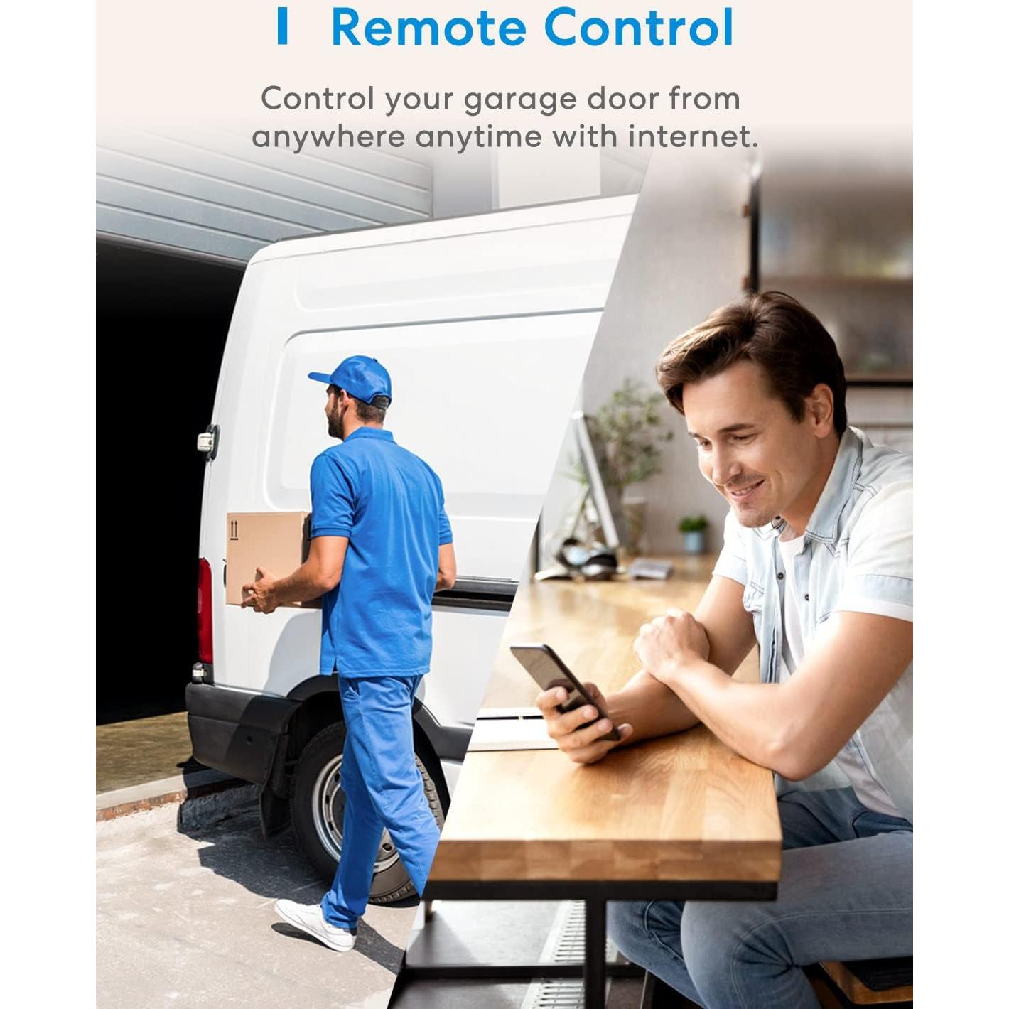 Control Remoto de Puerta de Garaje WiFi Meross MSG100