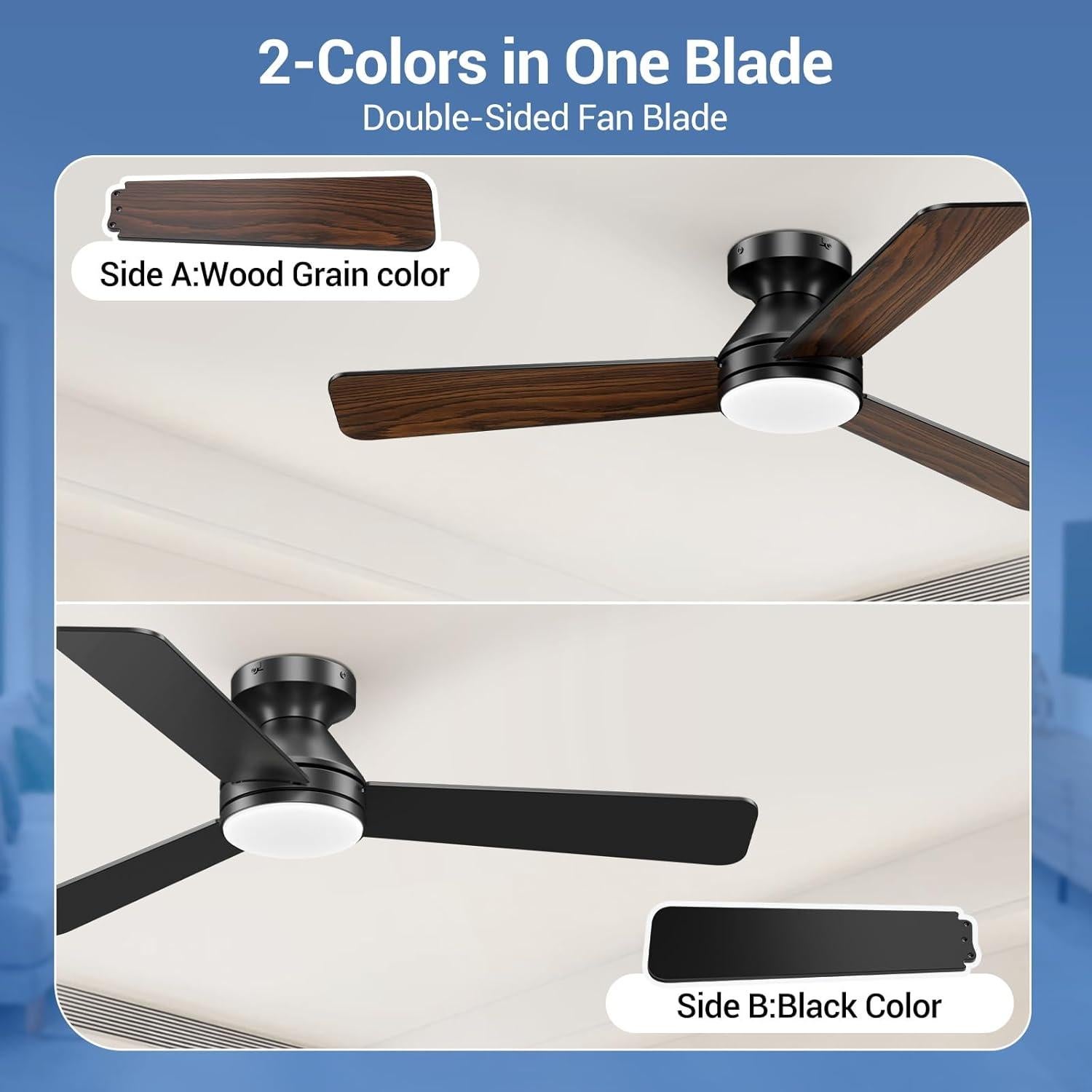 Ventilador de Techo Dgguo 42" con Luz LED y Control Remoto