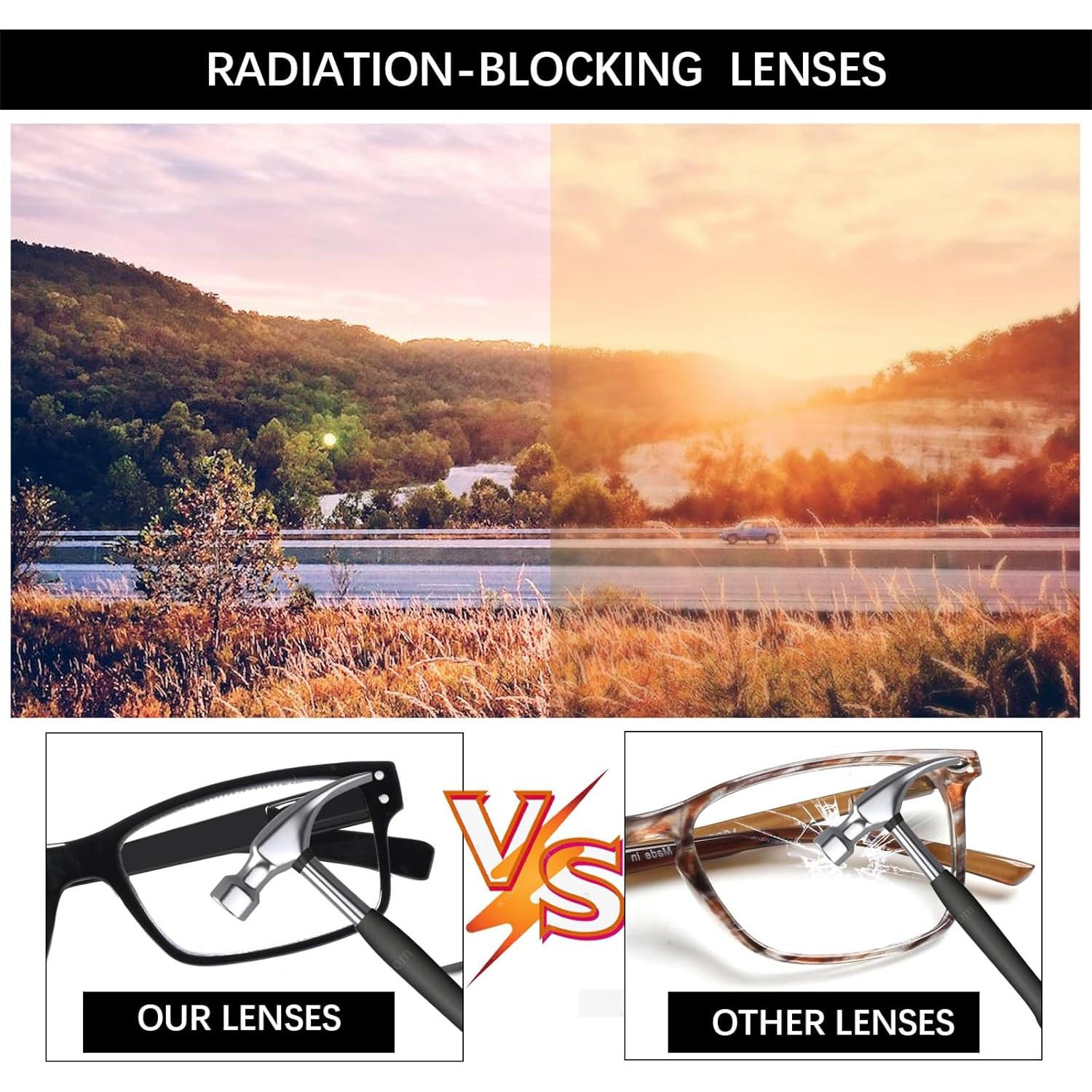 Gafas de lectura NORPERWIS 6 pares con bisagra resorte 2.0x