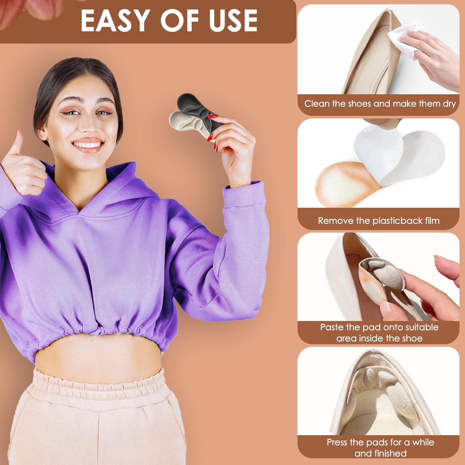 Insertos de Talón Premium Mickee - Almohadillas para Tacones (4 Pares)