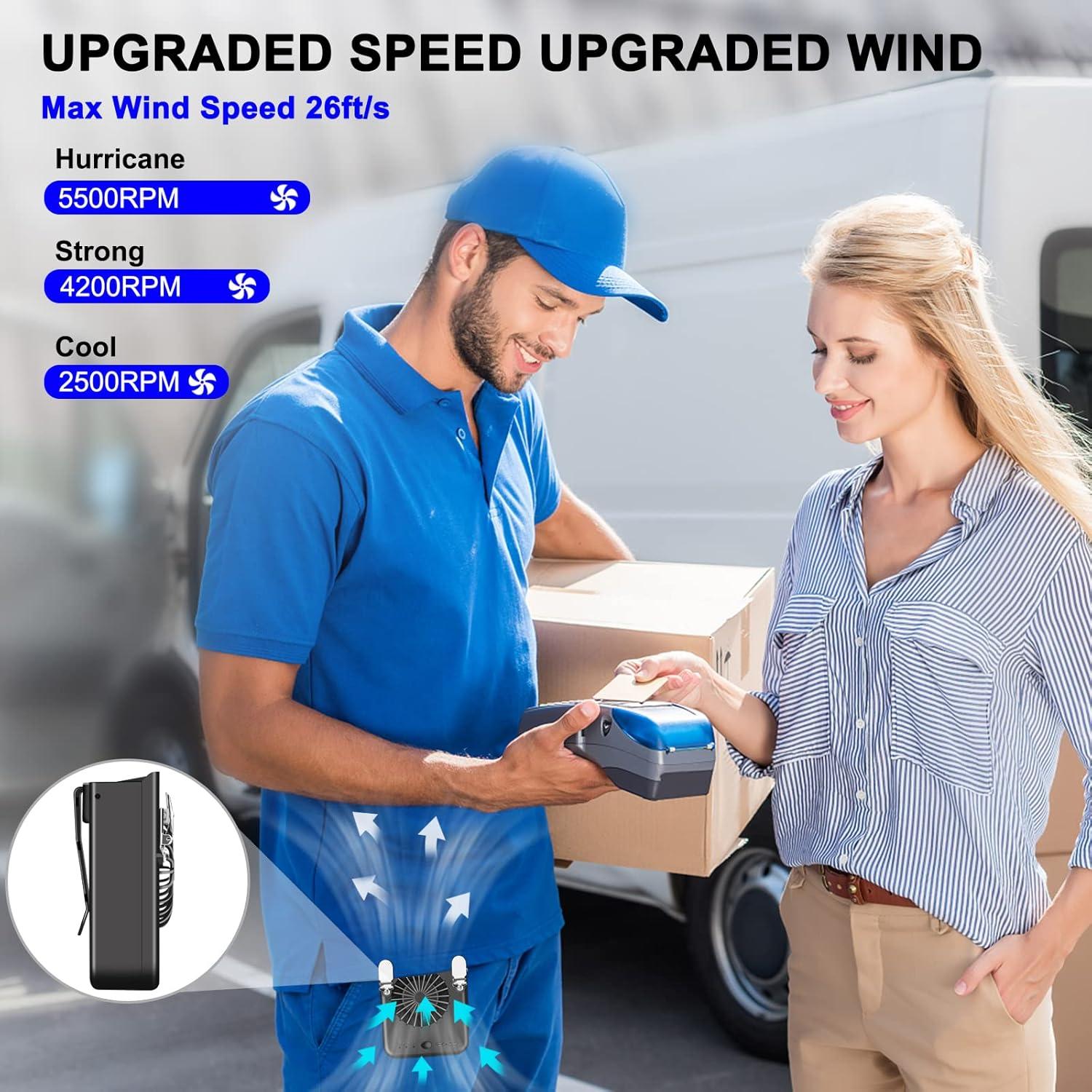 Ventilador Portátil GOBRILLFUN 2 en 1 Recargable 8000mAh