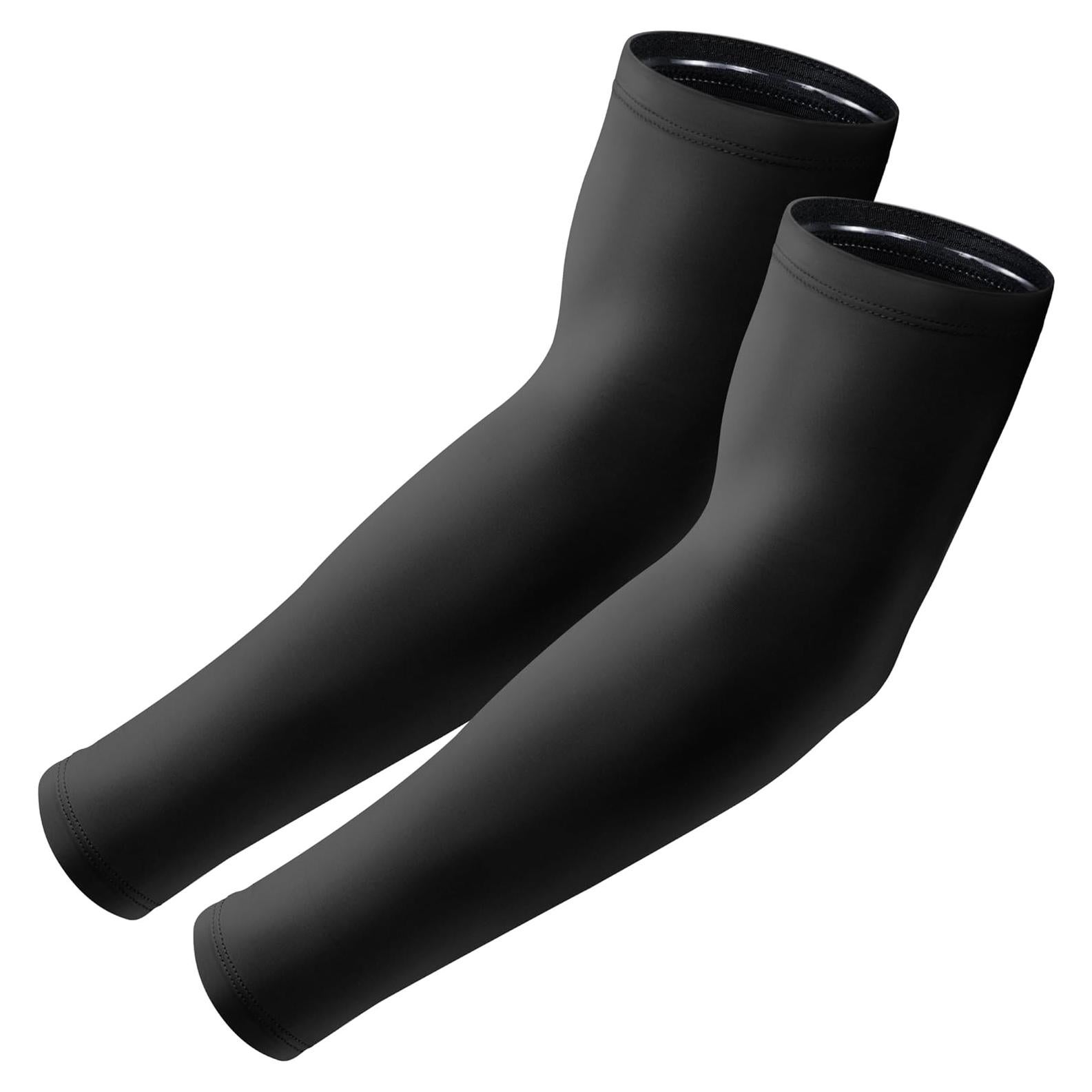 Manguitas de Compresión UV Aprilswan - Antideslizantes, 1 Par Negro