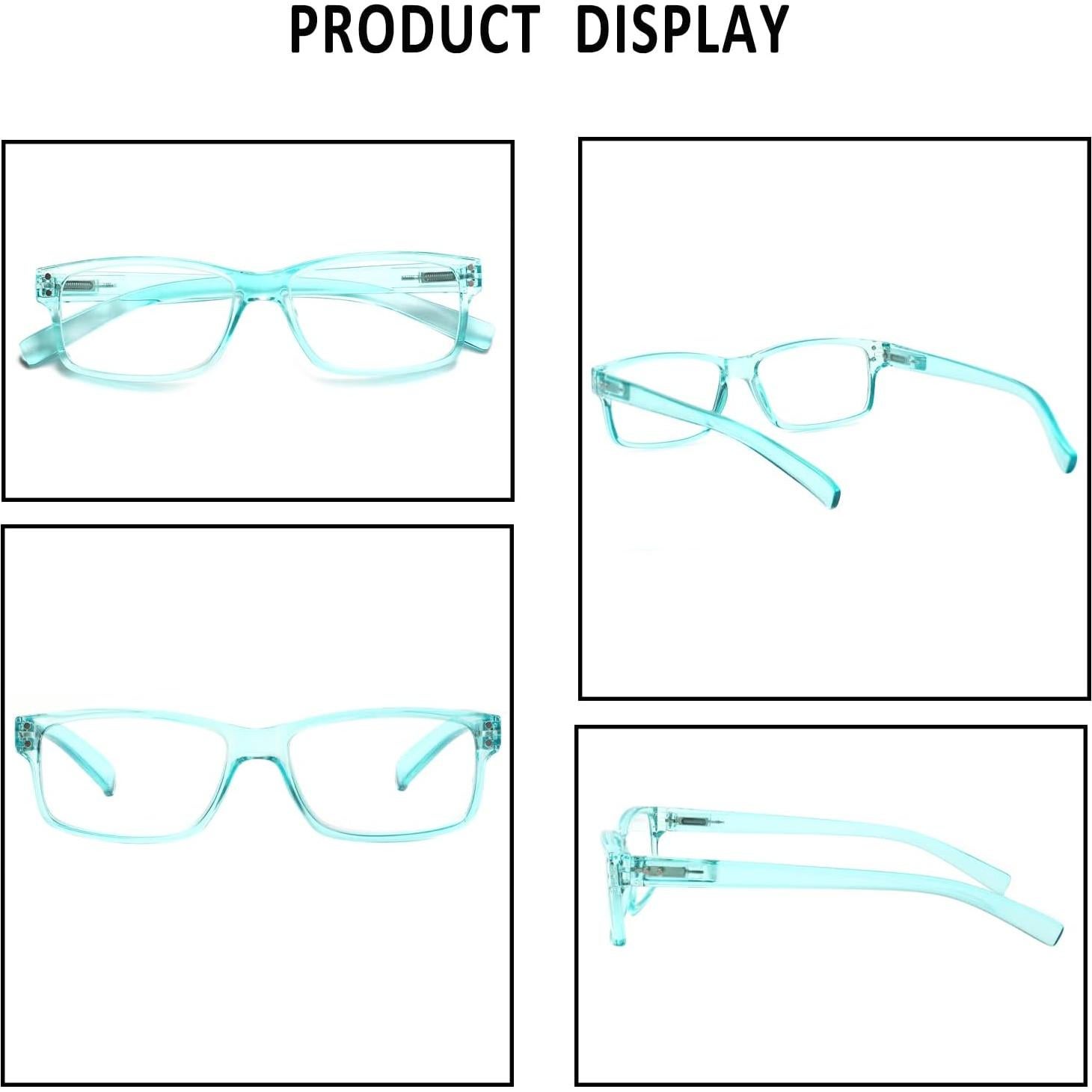 Gafas de lectura Norperwis 5 pares unisex 4.5x colores mixtos