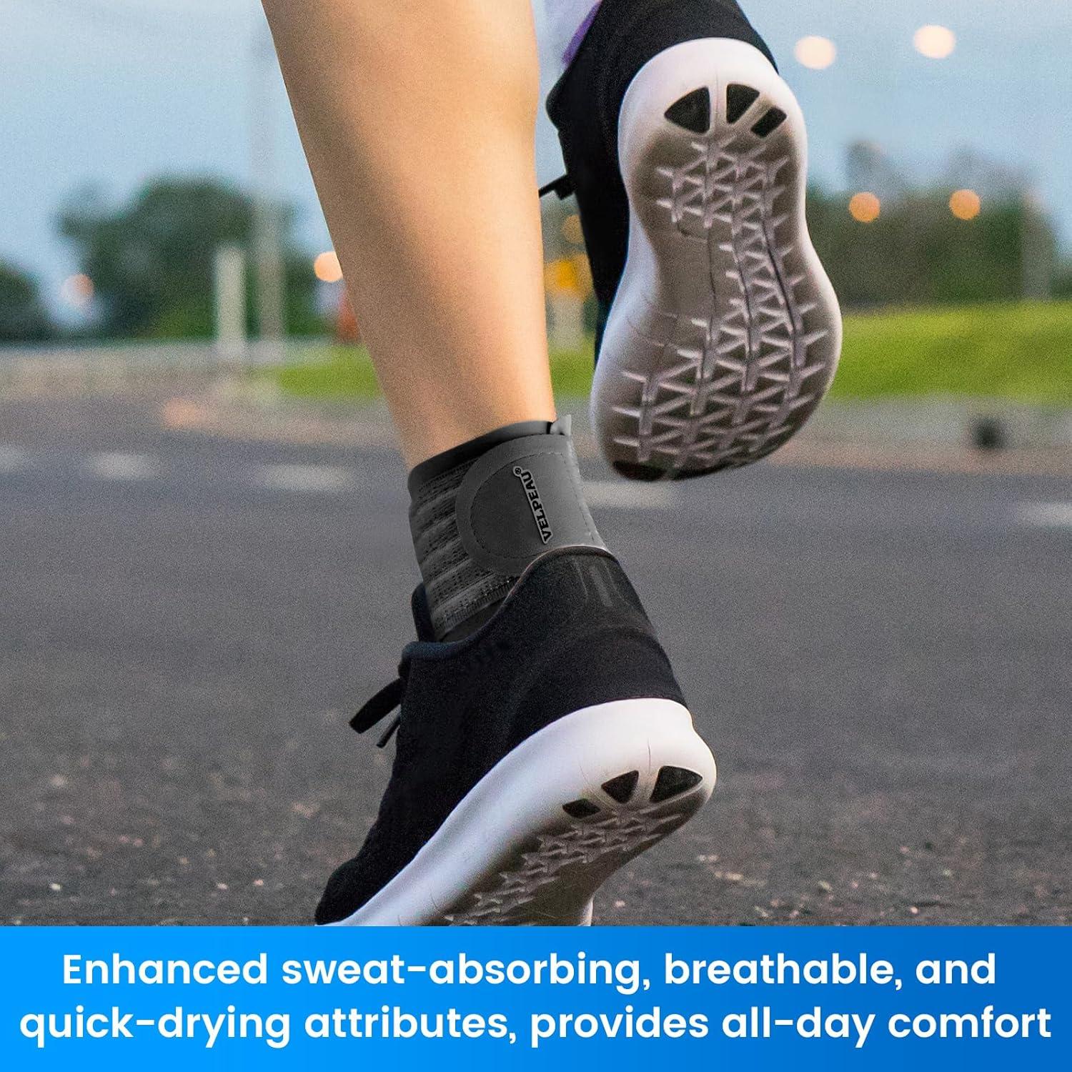 Faja de Compresión para Tobillo Velpeau Ajustable XL Negra