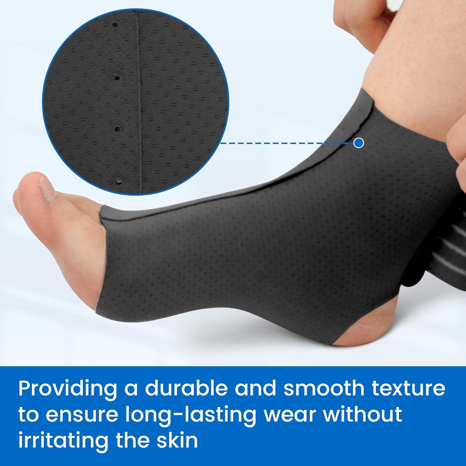 Faja de Compresión para Tobillo Velpeau Ajustable XL Negra