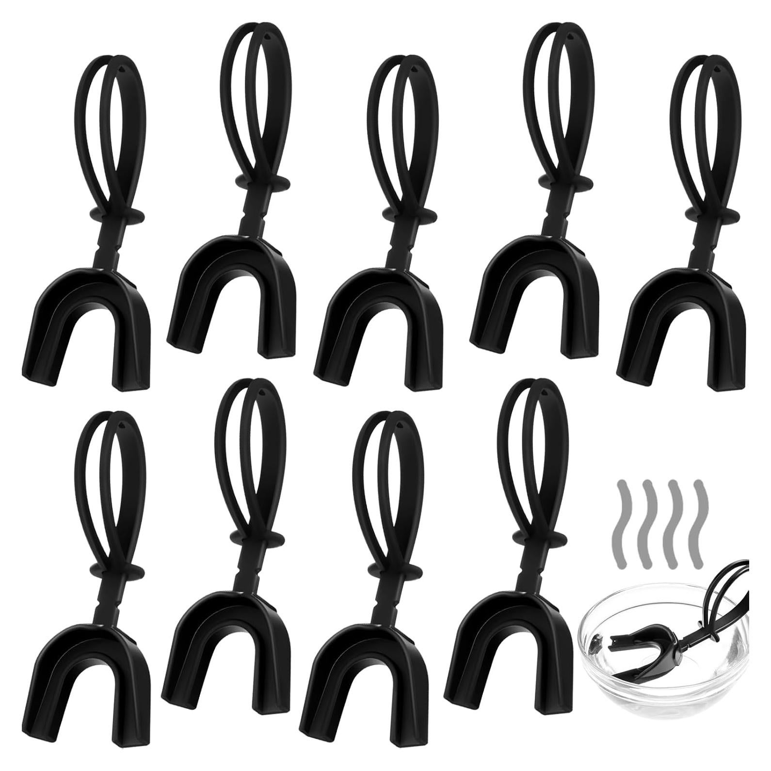 Dunzy 10 Protectores Bucales Moldables para Deportes - Negro