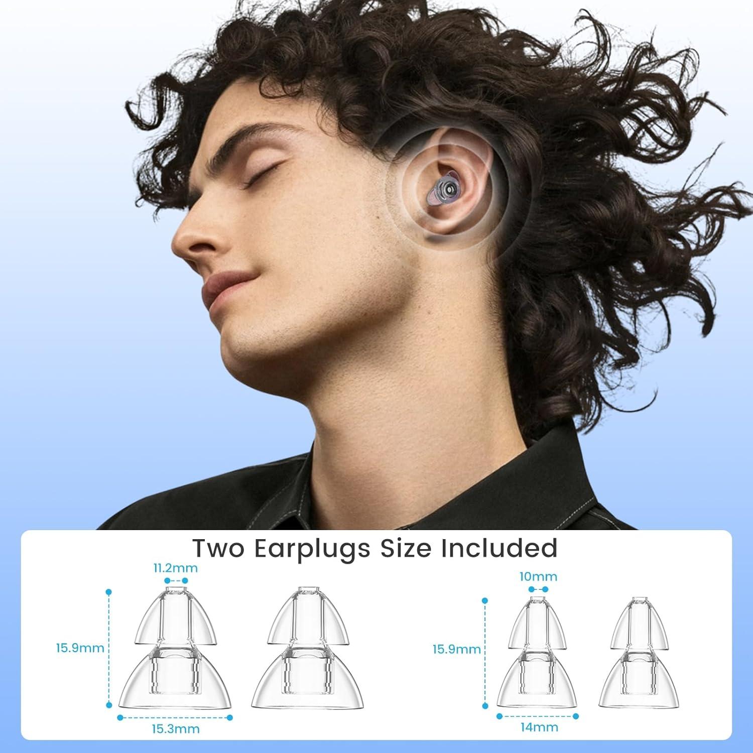 Tapones de Silicona Reutilizables ZDMATHE para Conciertos 23dB