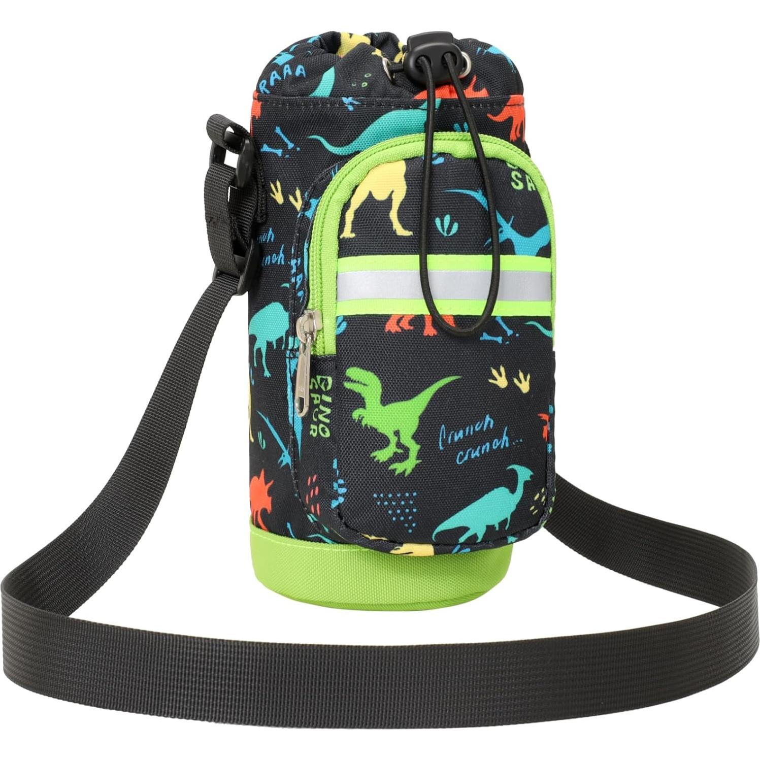 Portabebidas de Agua para Niños BrainyBees - Dinosaurio Negro