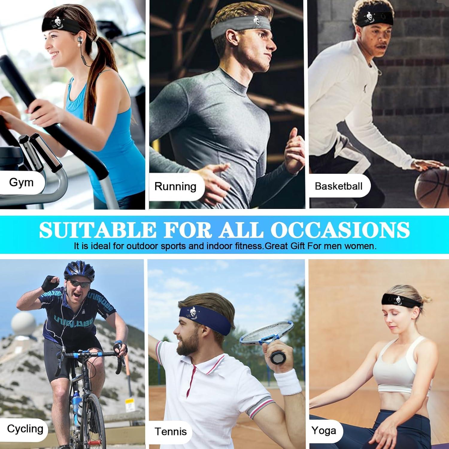 3 Piezas Bandas de Sudor Viofre para Hombres y Mujeres