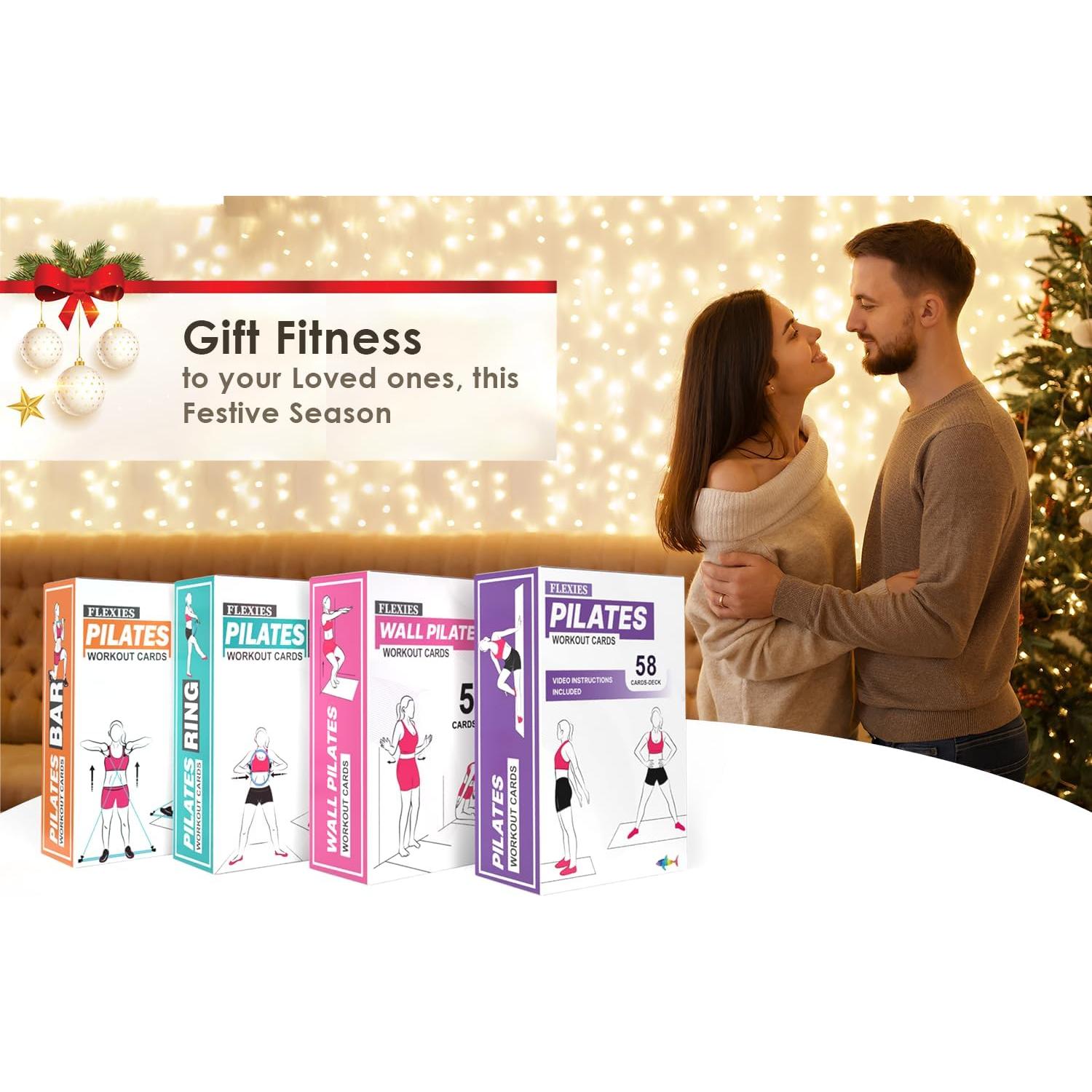 Tarjetas de Entrenamiento de Pilates Flexies - 58 Tarjetas