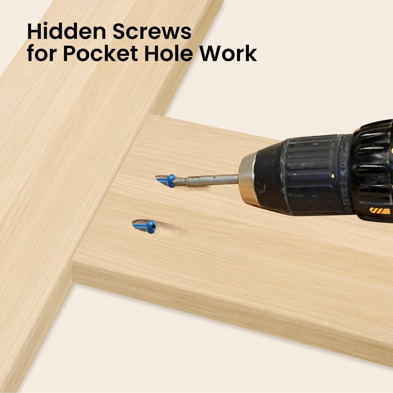 Tornillos de Agujero de Bolsillo BNUOK #8 x 2.54 cm - 75 Piezas