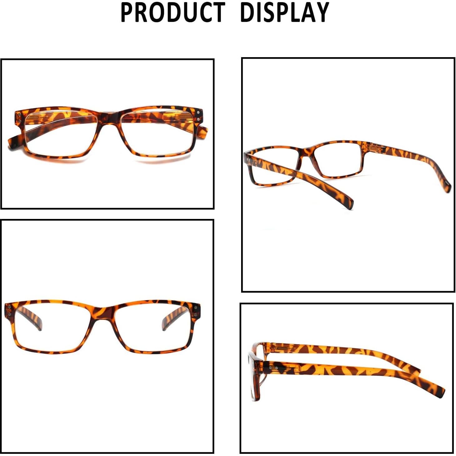 Gafas de lectura NORPERWIS 5 pares con bisagra resorte 1.25x