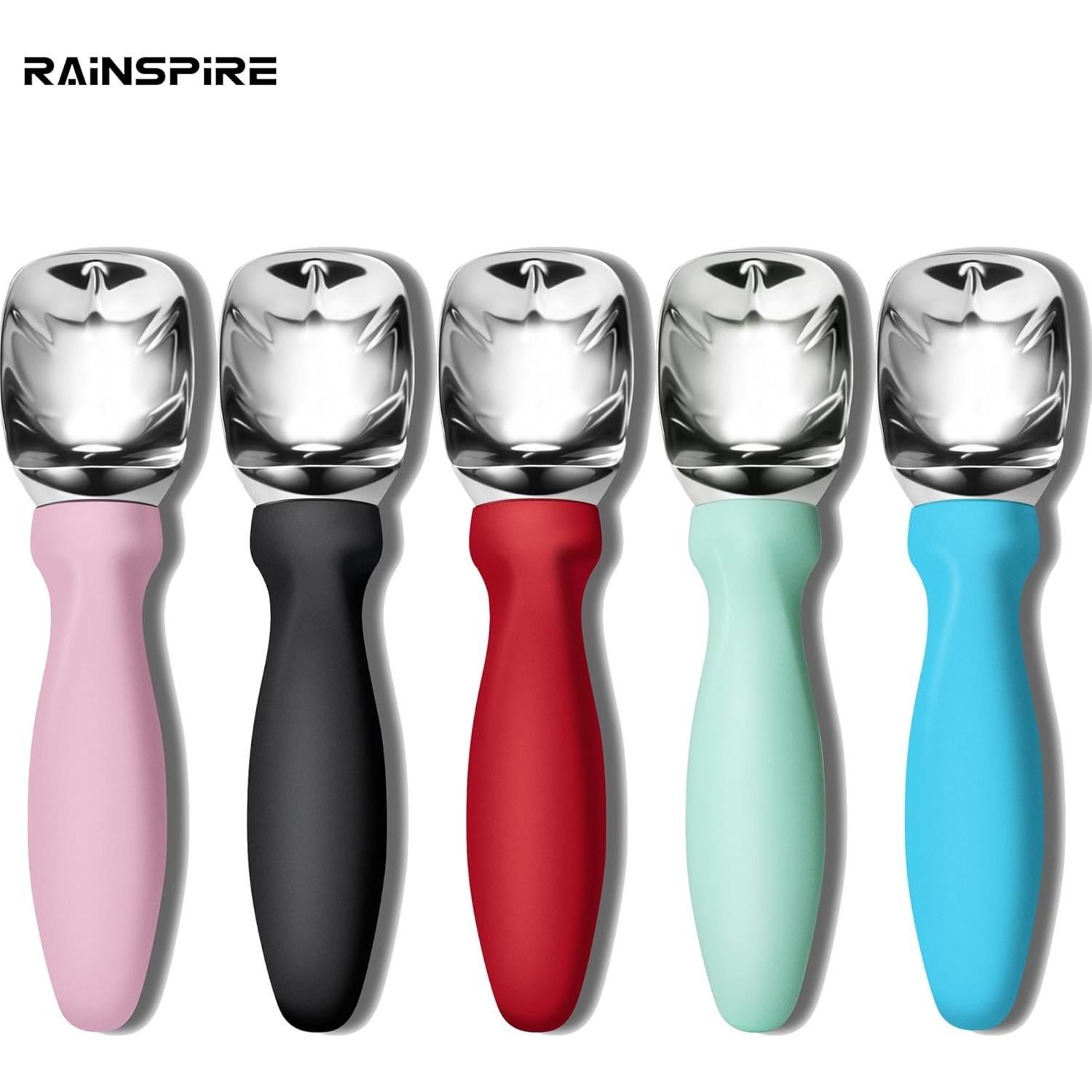 Cuchara de Helado Rainspire de Acero Inoxidable Negra 19.5cm