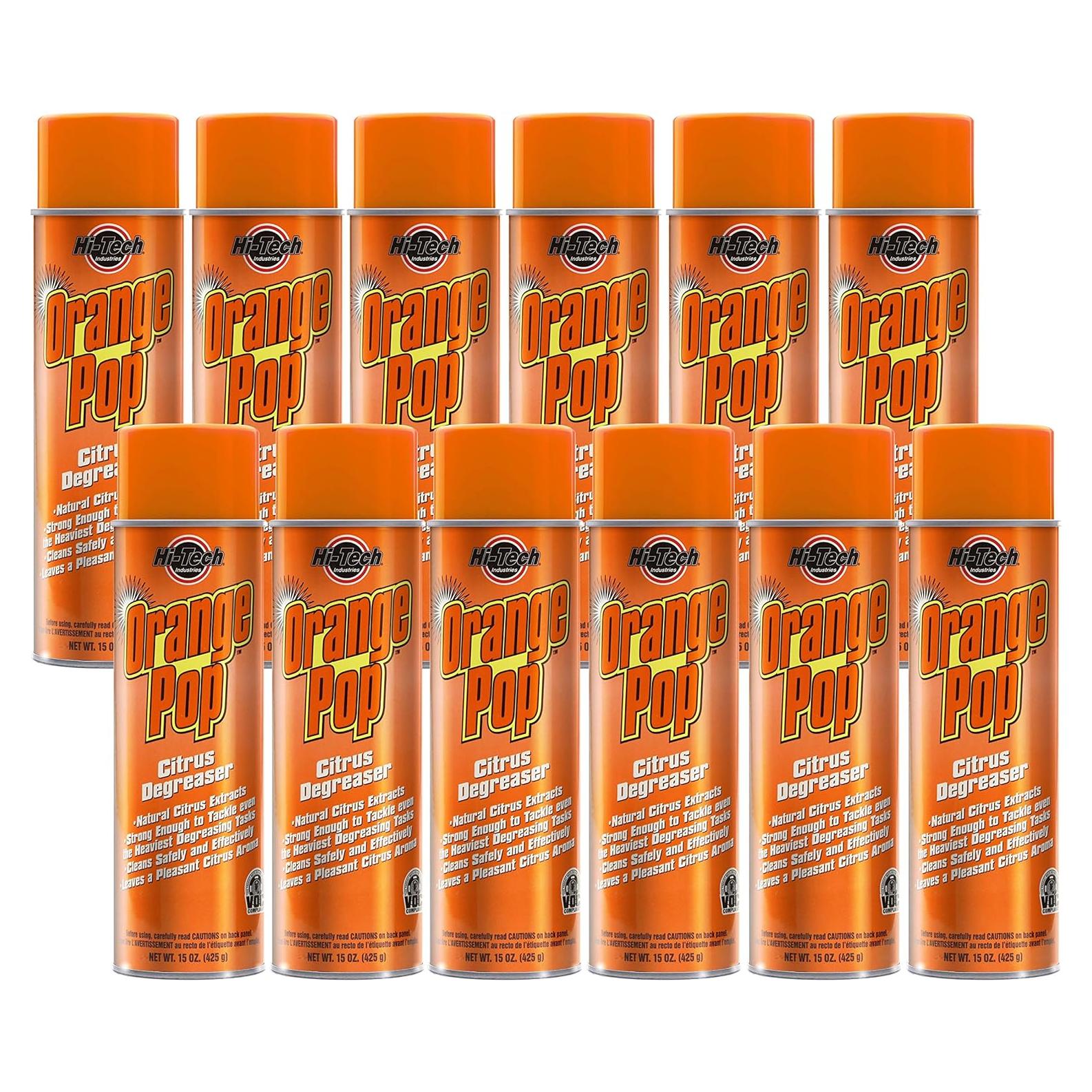 Limpiador Desengrasante Espumoso HI-TECH Naranja Pop 12x375ml