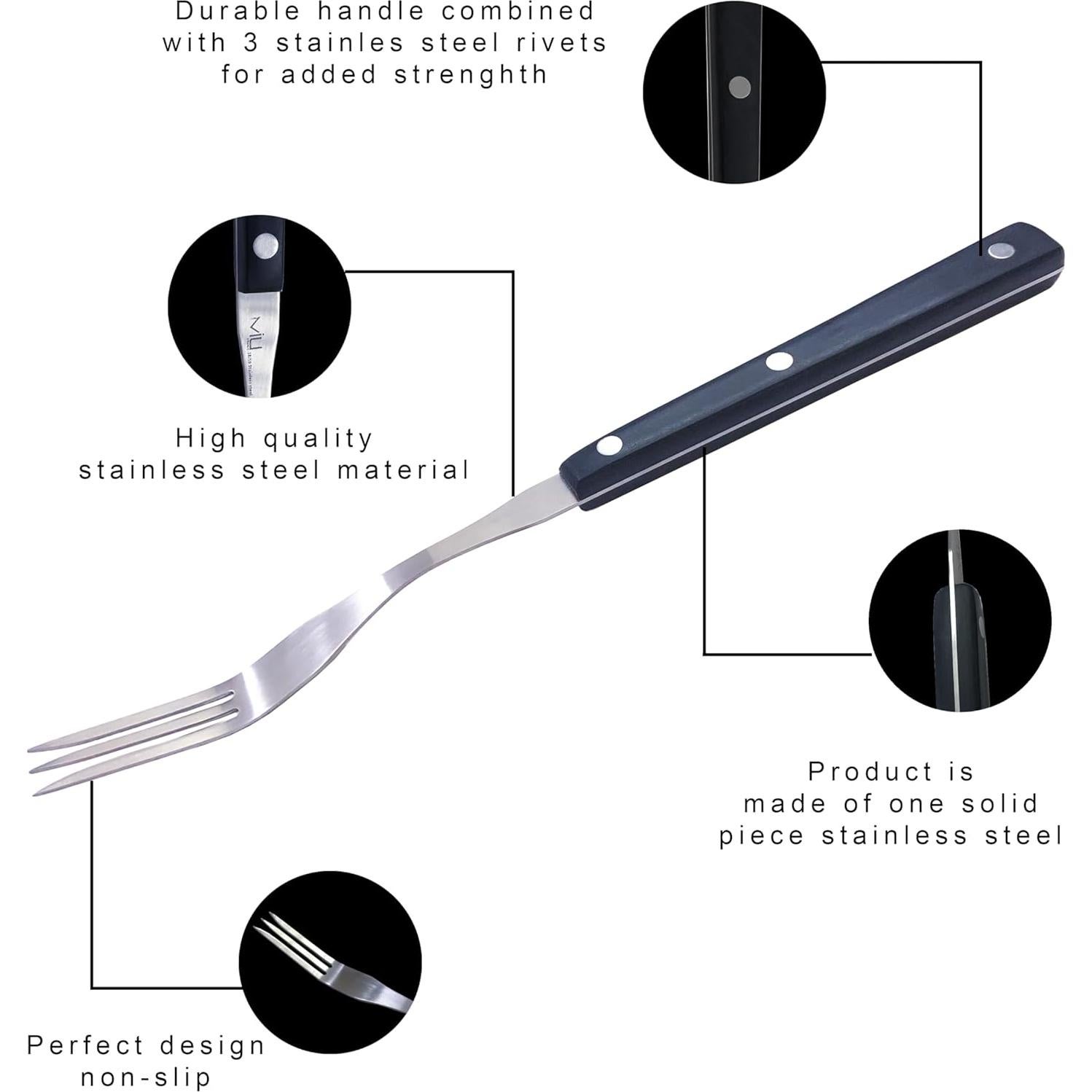Tenedor Abuela WALLFARM Set 2 Piezas Acero Inoxidable 30.48 cm