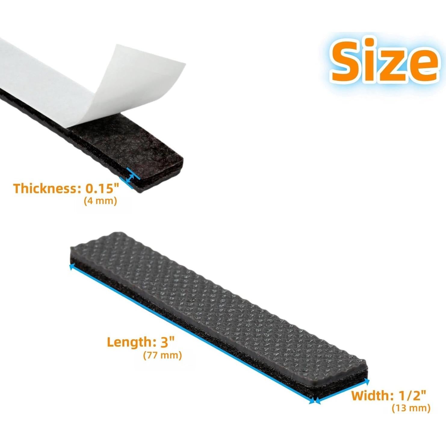 Almohadillas Antideslizantes Furnigear 40 Pcs 7.62x7.62 cm