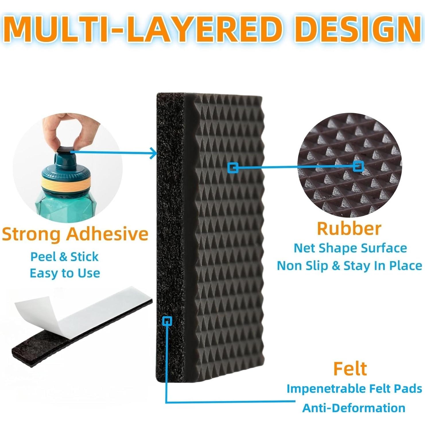 Almohadillas Antideslizantes Furnigear 40 Pcs 7.62x7.62 cm