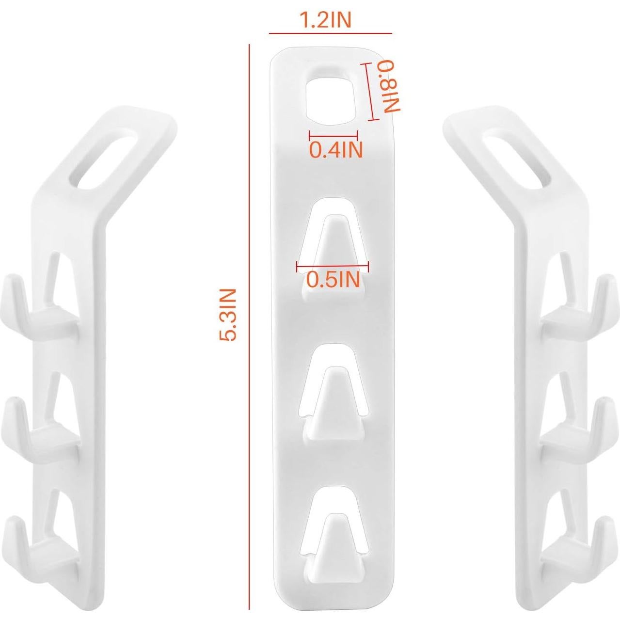 Ganchos de Percha en Cascada WINIT 12pcs Ahorro de Espacio