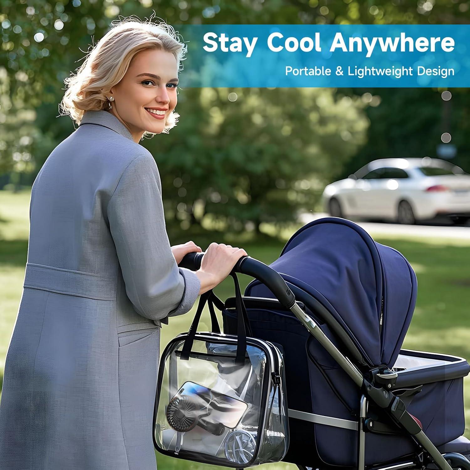 Ventilador Portátil Dhenrio Mini Recargable USB 5 Velocidades