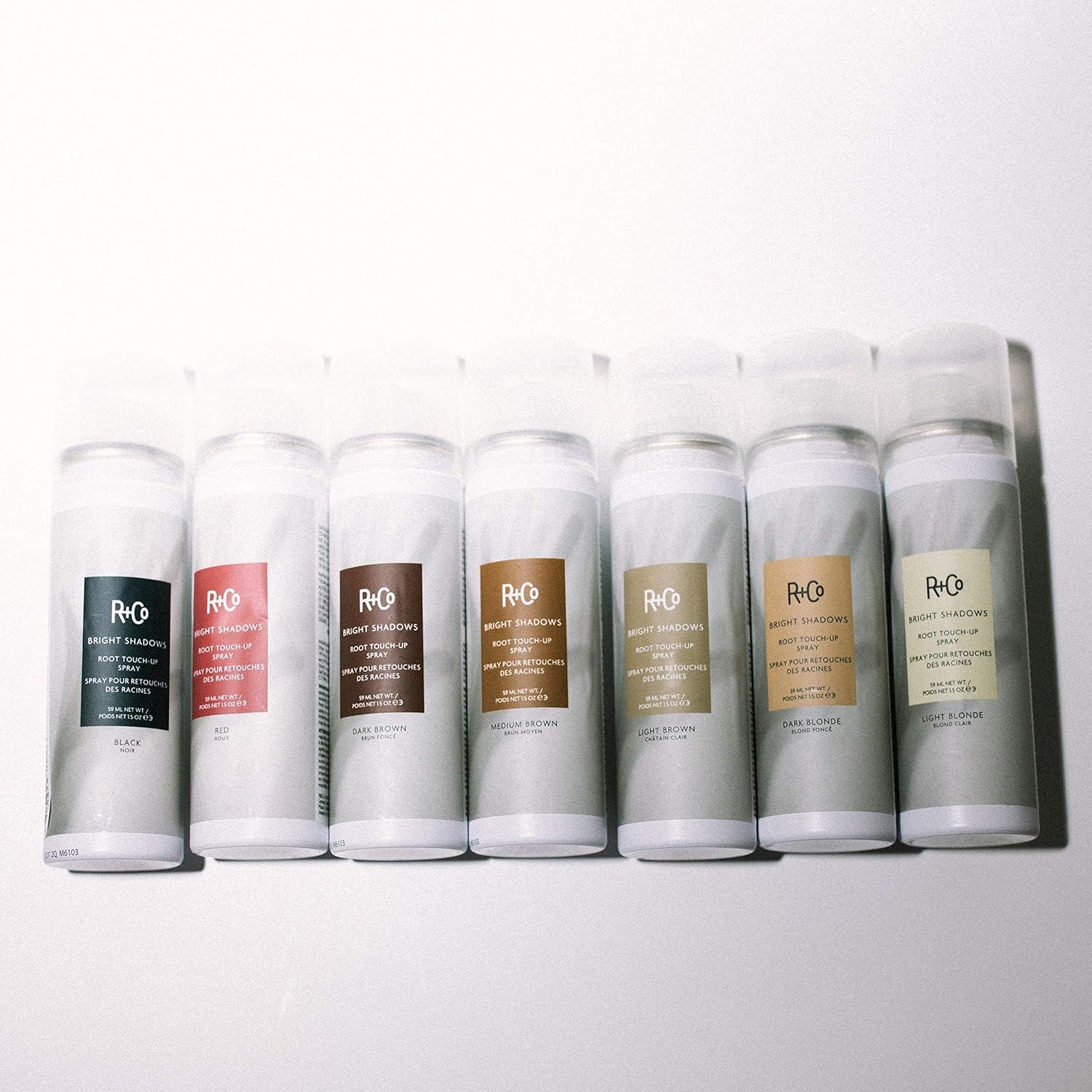 Spray Retoque de Raíces R+Co Bright Shadows 42.5 g Rubio Oscuro