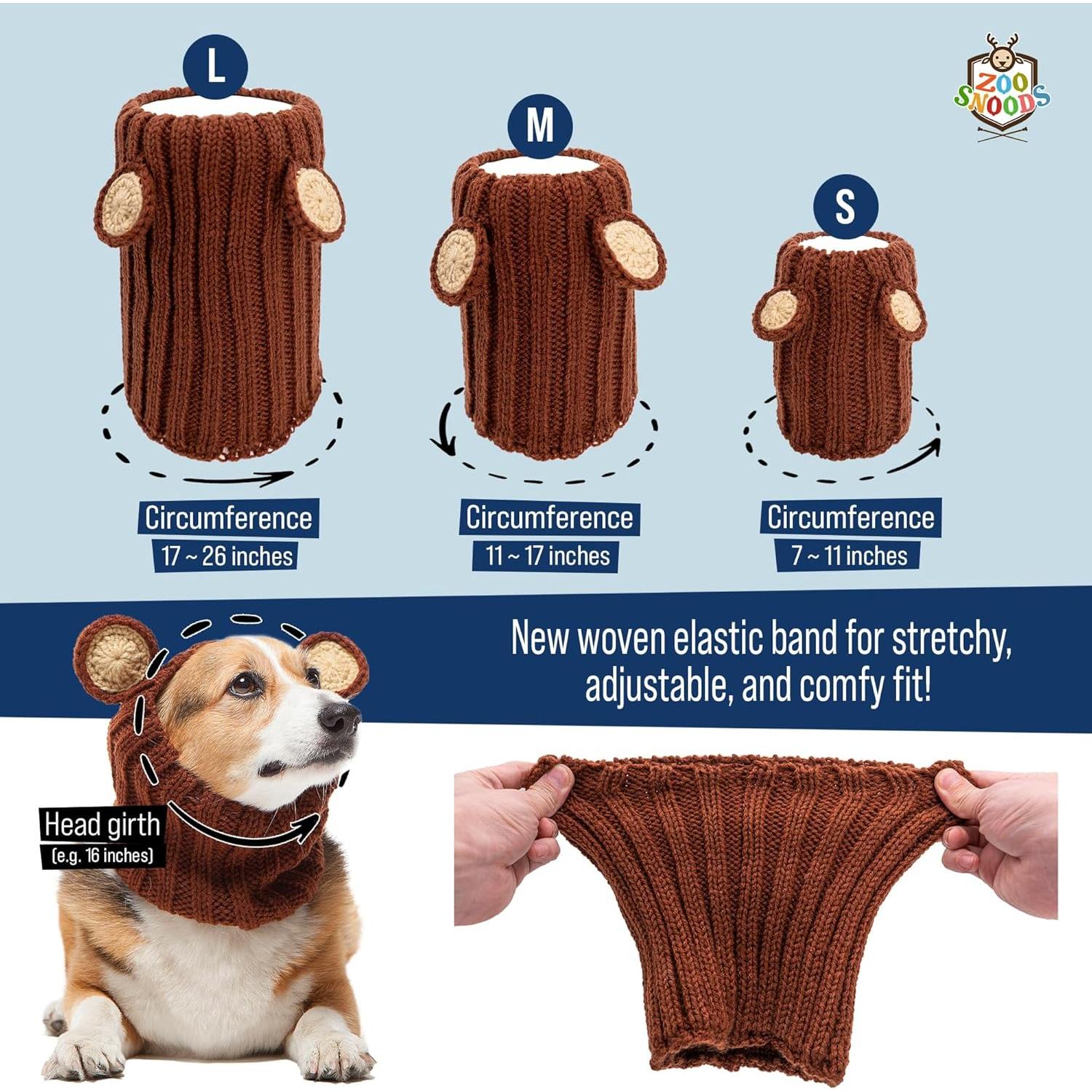 Disfraz de Conejo para Perro Zoo Snoods - Snood Pequeño Blanco