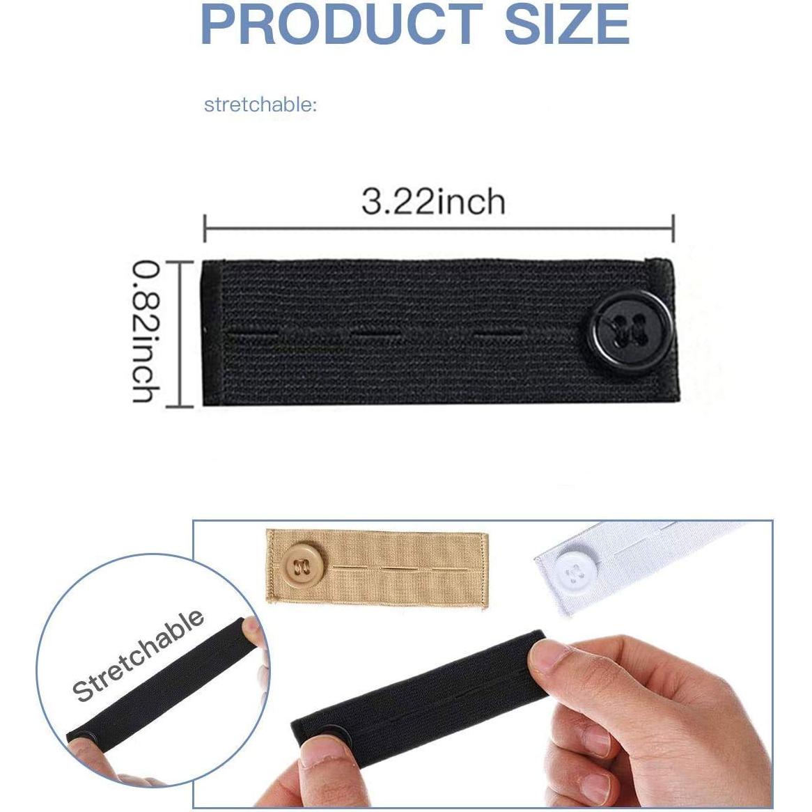 Paquete de 4 Extensores de Cintura Elásticos Taoqiao - Ajuste 1 a 5 cm