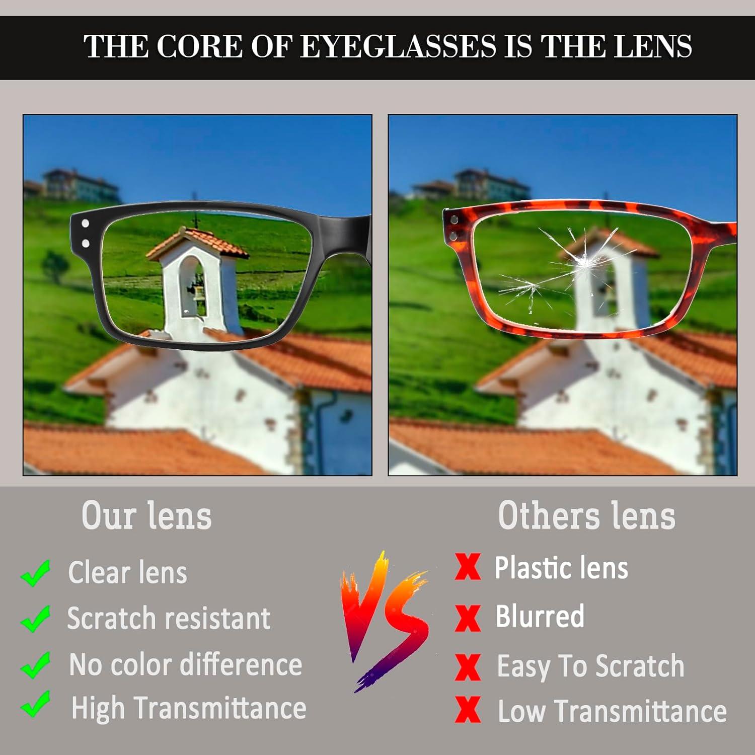 Gafas de lectura NORPERWIS 6 pares con bisagra de resorte