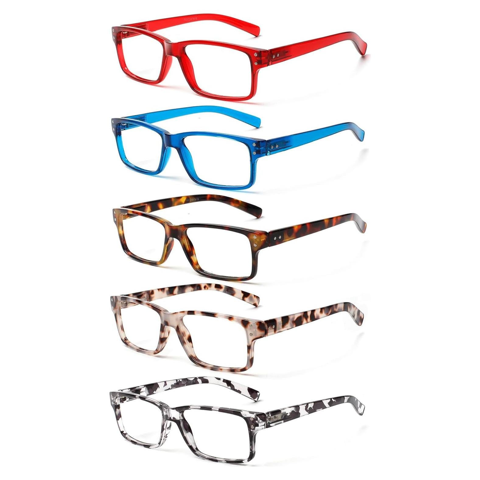 Gafas de lectura NORPERWIS 5 pares con bisagra 1.75x