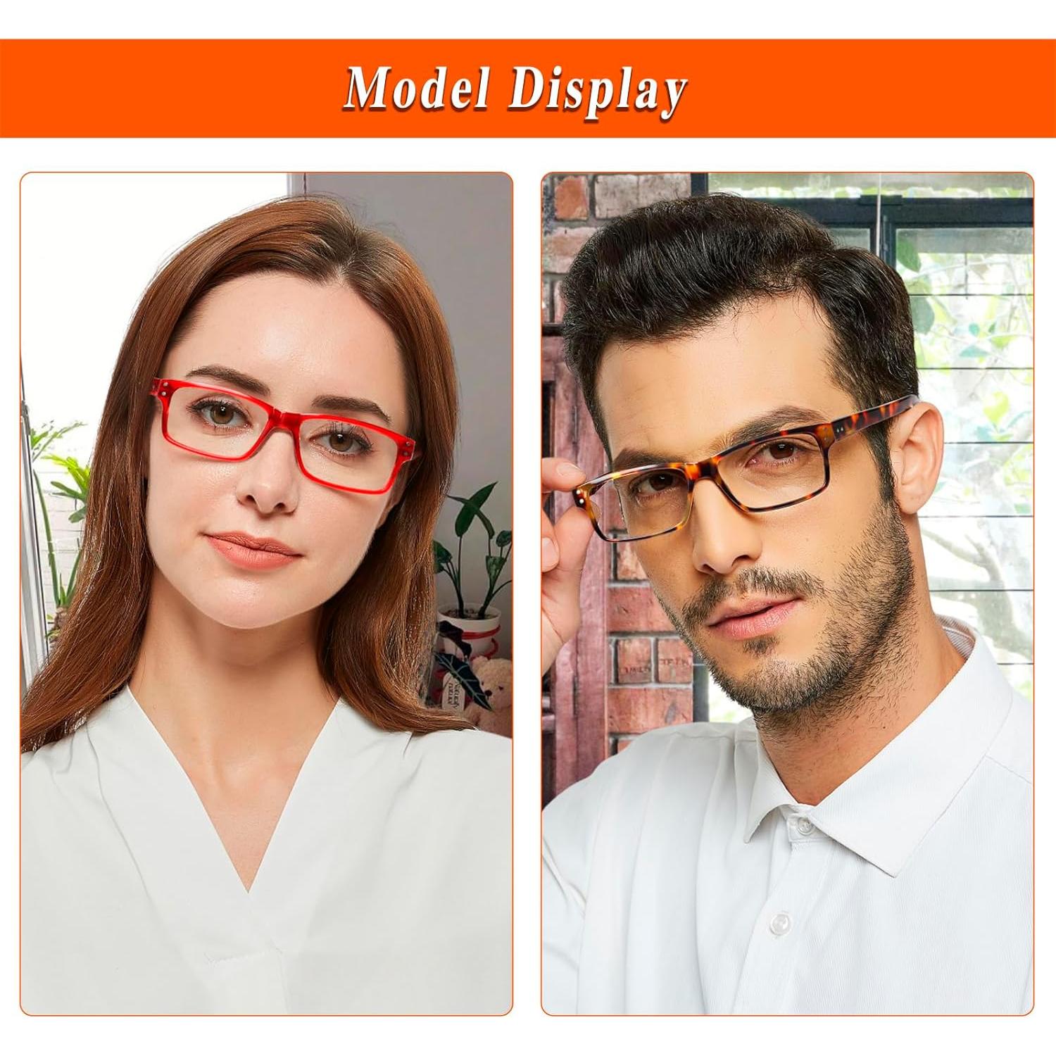 Gafas de lectura NORPERWIS 5 pares con bisagra 1.75x