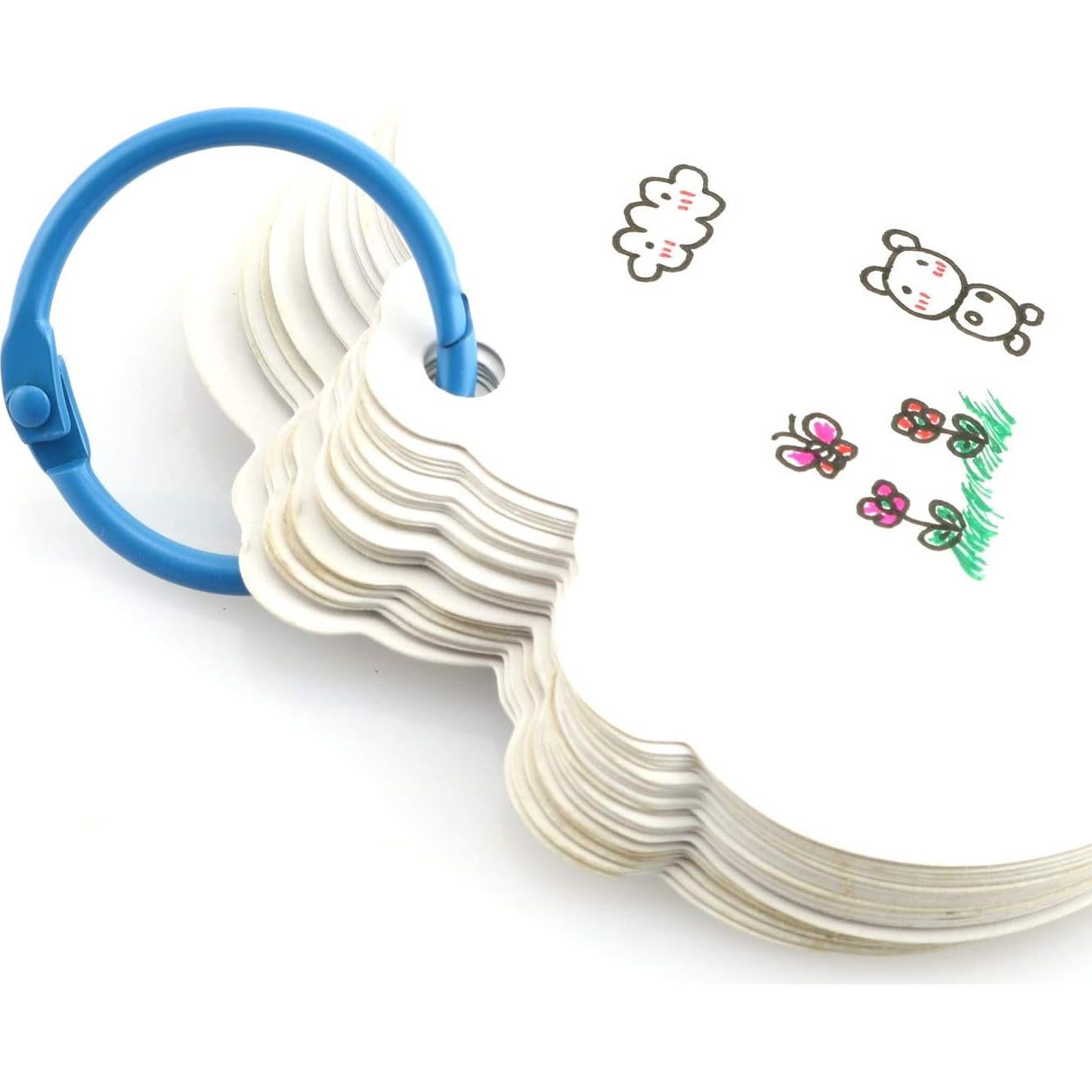 50 Anillos Sueltos de Metal Lind Kitchen 25mm Azul