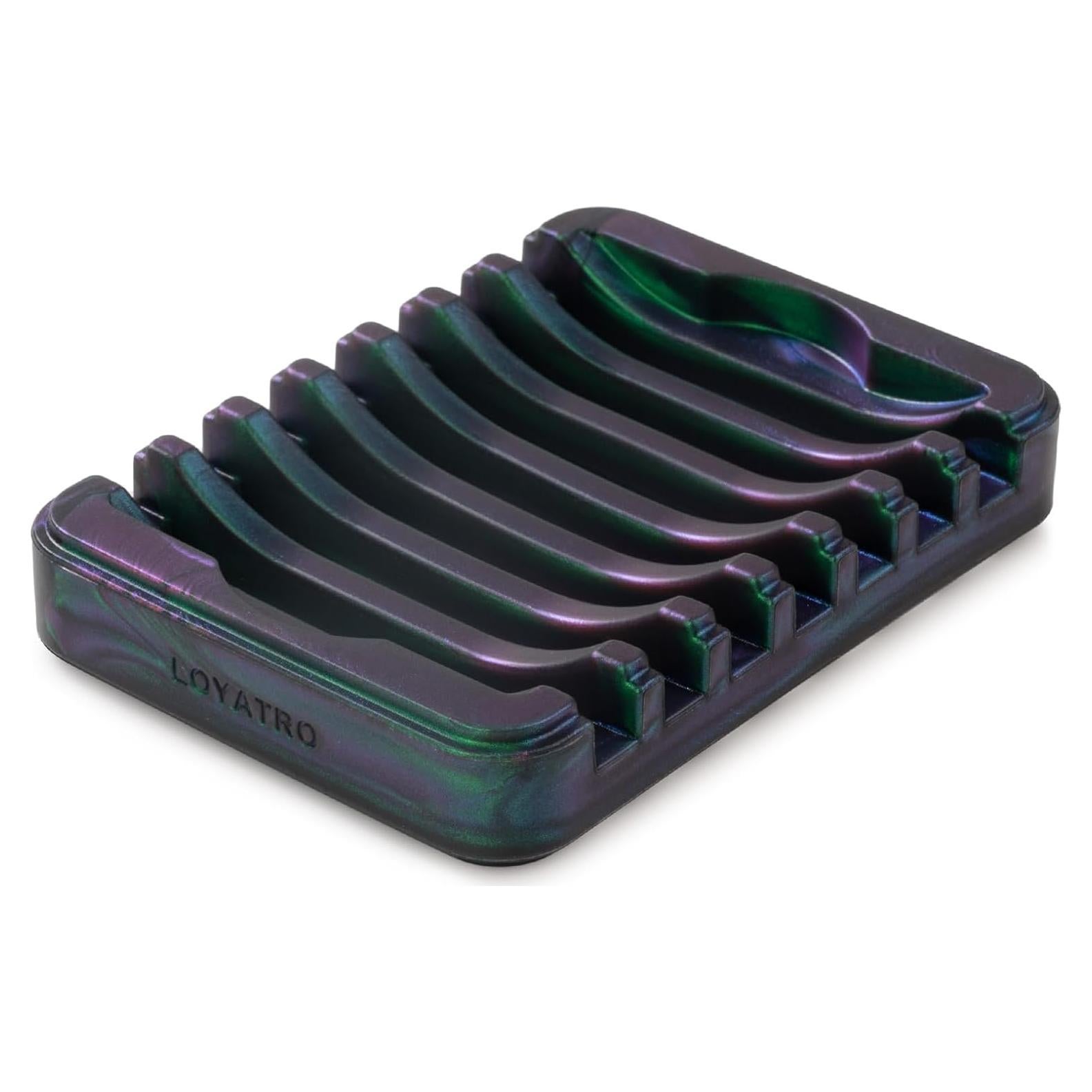 Soporte de Jabón en Barra LOYATRO de Silicona Verde-B 11x8 cm