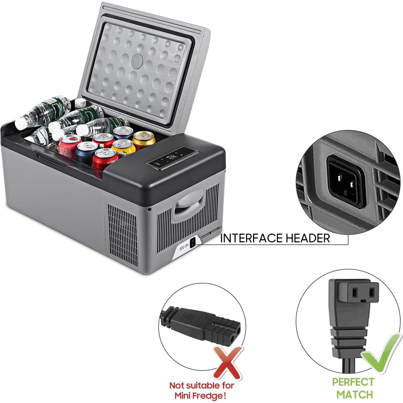 Cable de Alimentación 12V/24V CASIMY 2M para Refrigerador